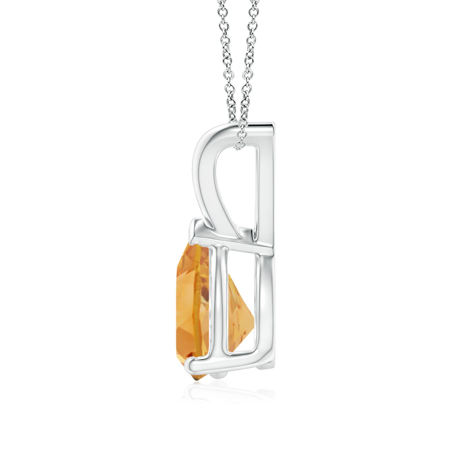 A - Citrine / 1 CT / 14 KT White Gold