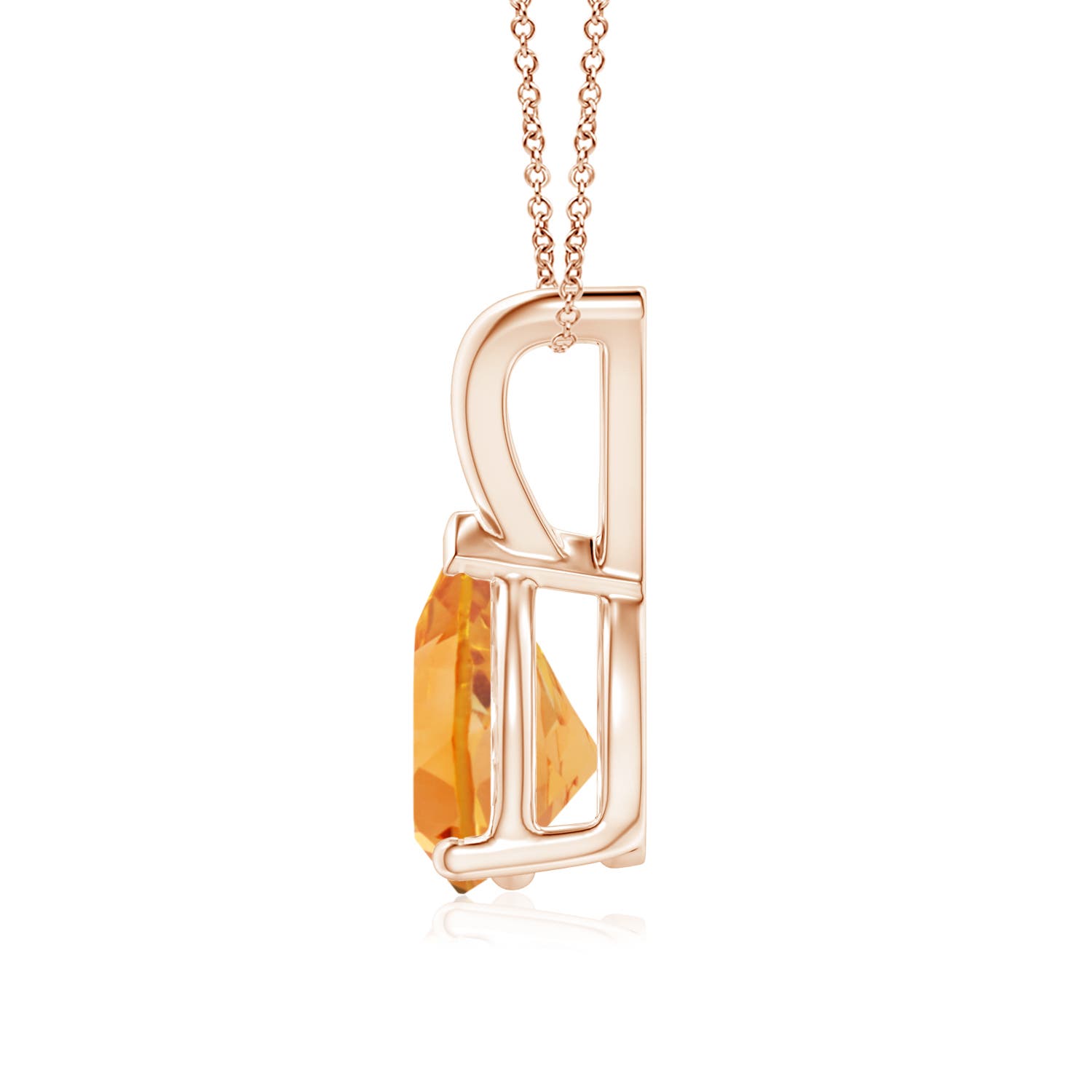 AA - Citrine / 1 CT / 14 KT Rose Gold