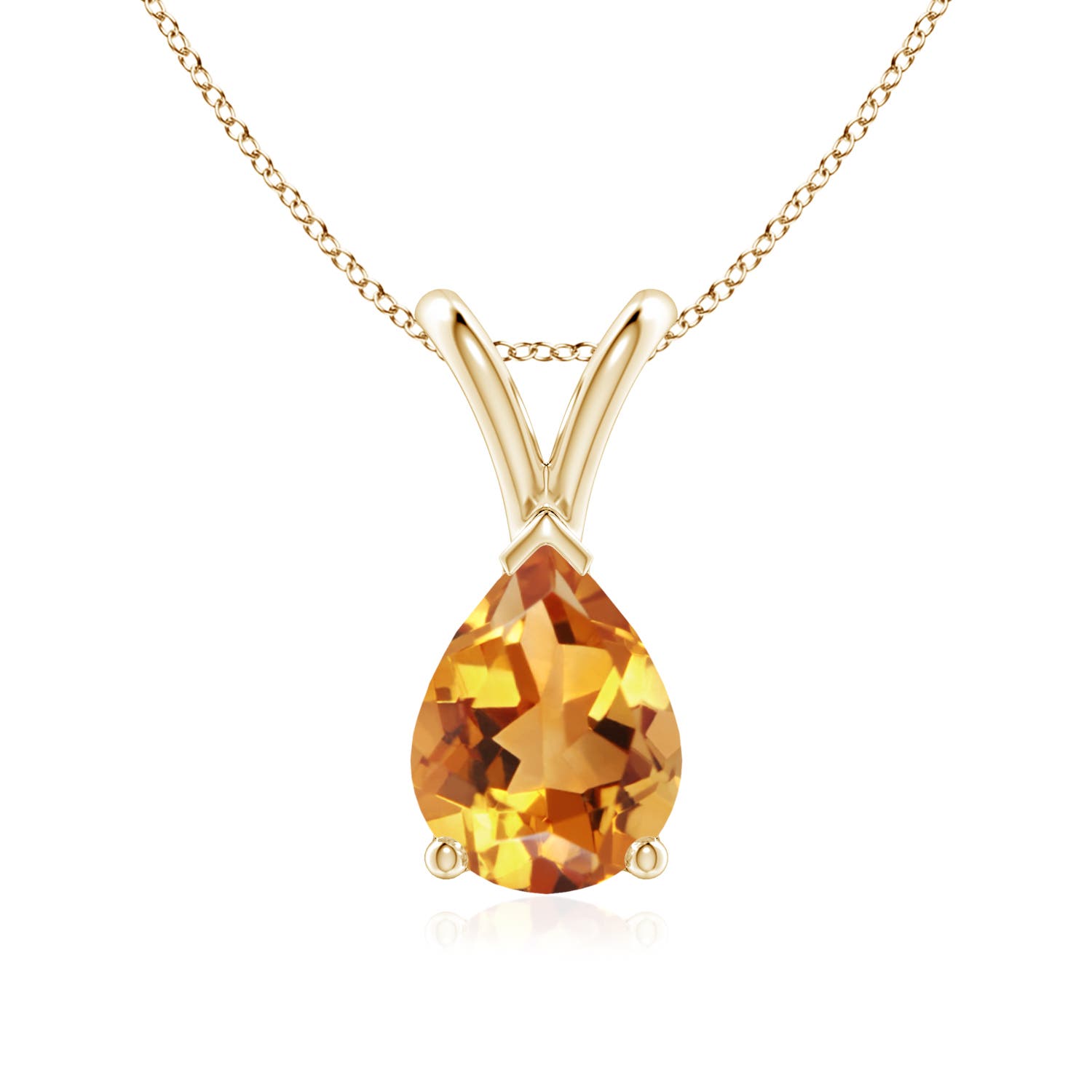 AA - Citrine / 1 CT / 14 KT Yellow Gold