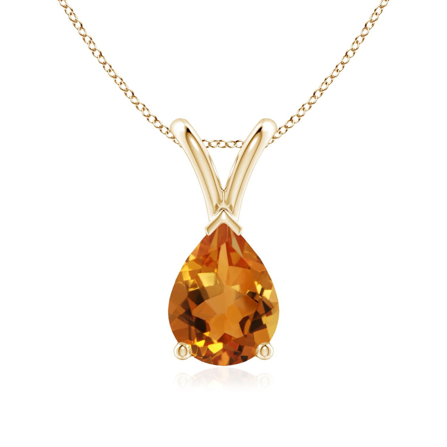 AAA - Citrine / 1 CT / 14 KT Yellow Gold