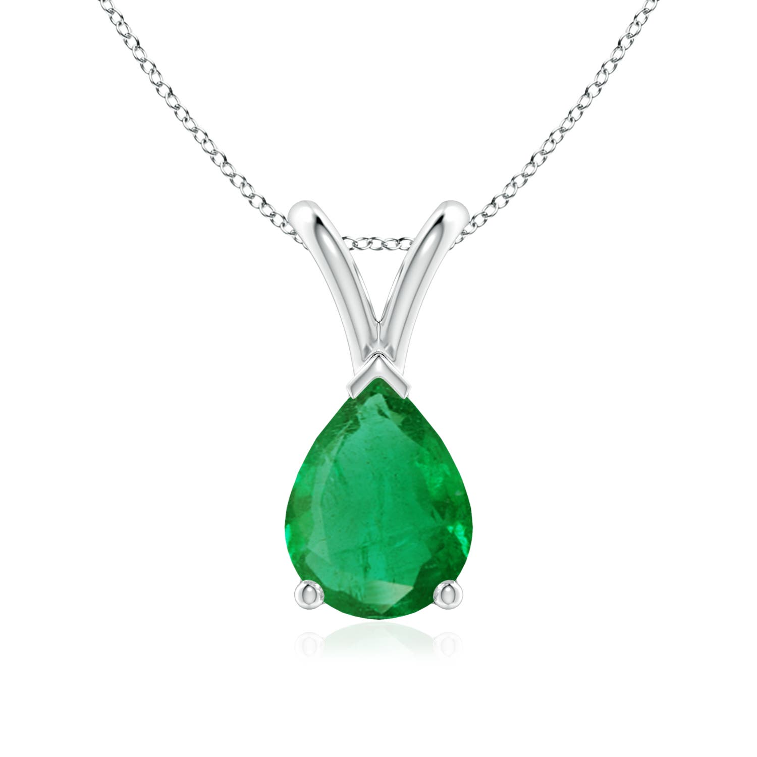 AA - Emerald / 0.95 CT / 14 KT White Gold