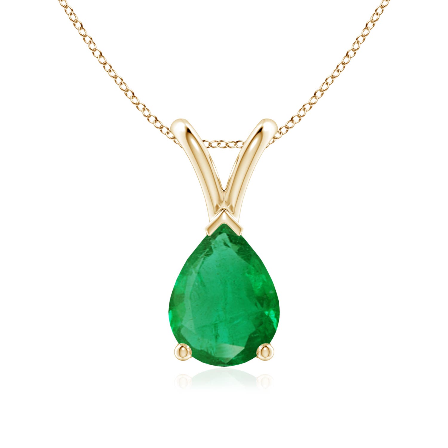 AA - Emerald / 0.95 CT / 14 KT Yellow Gold