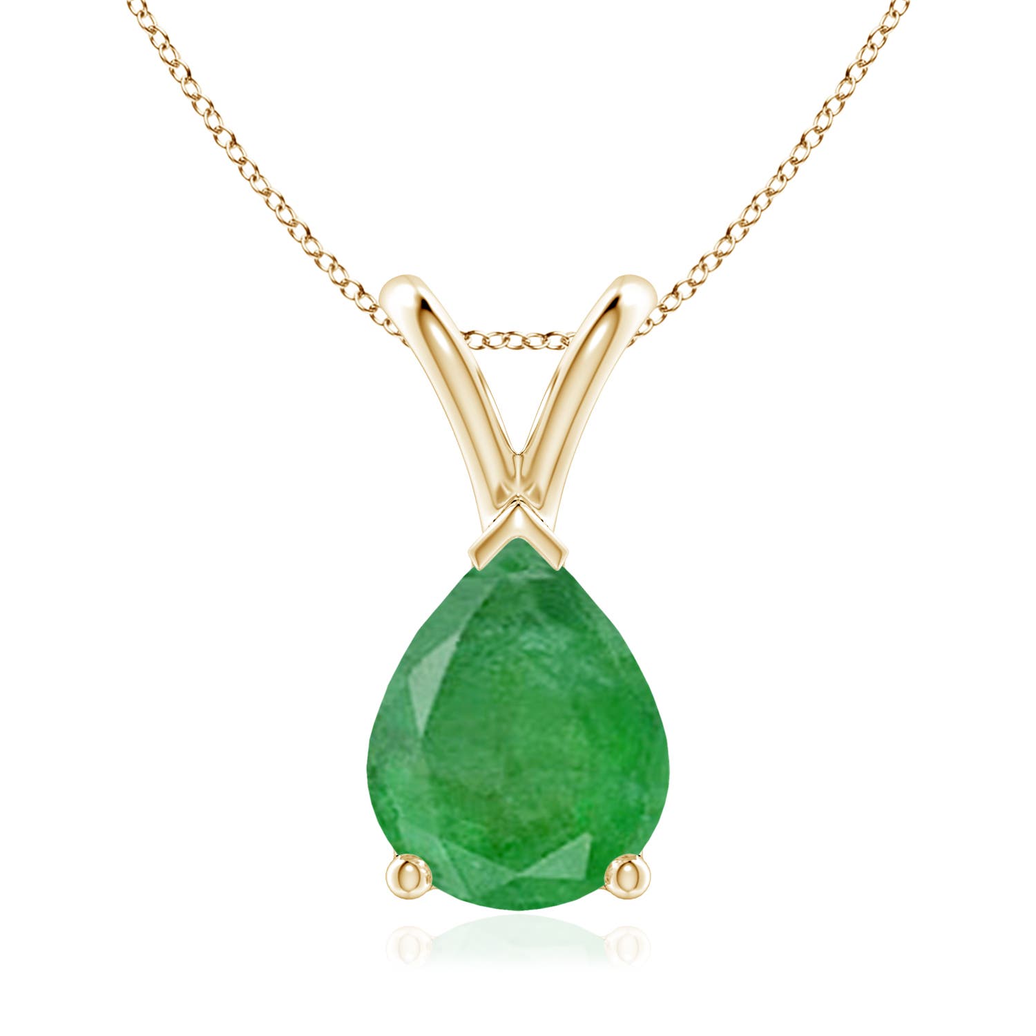 A - Emerald / 1.5 CT / 14 KT Yellow Gold