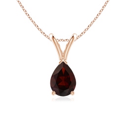 Classic Rose Gold Garnet Necklaces & Pendants