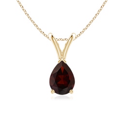 Necklaces Yellow Gold Garnet Necklaces