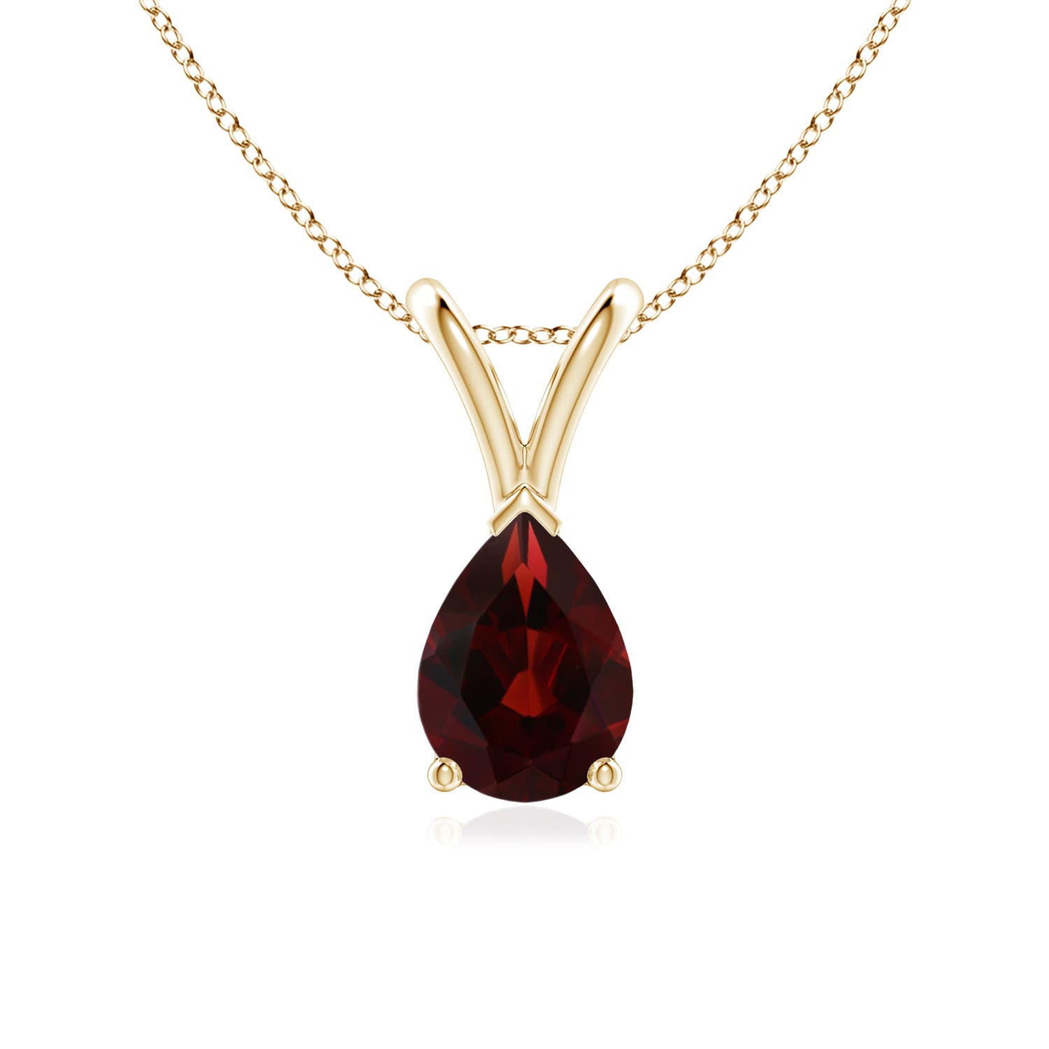 AA - Garnet / 0.85 CT / 14 KT Yellow Gold