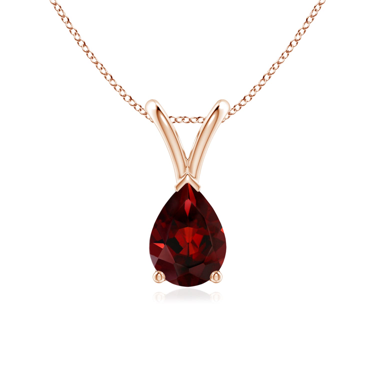 AAA - Garnet / 0.85 CT / 14 KT Rose Gold