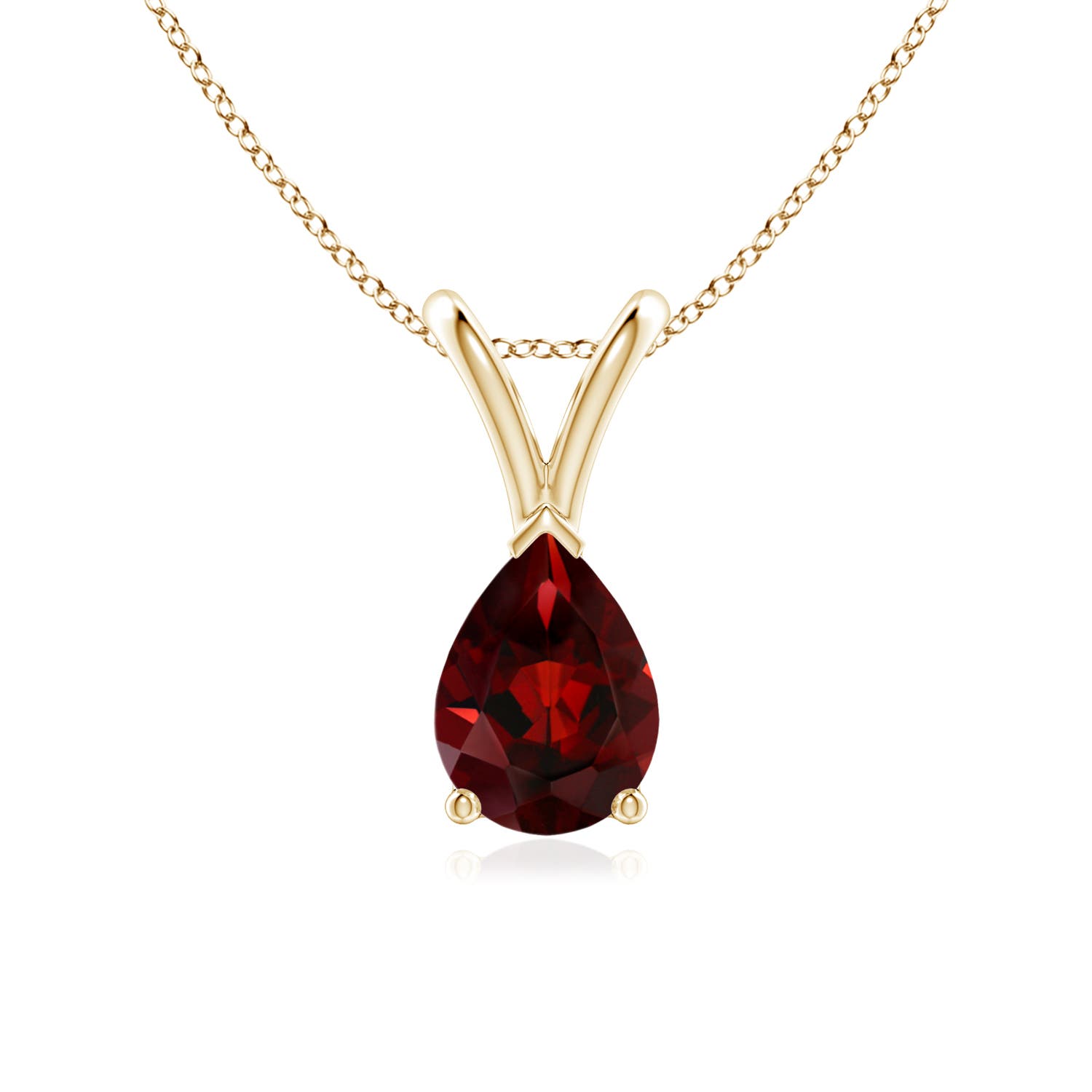 AAA - Garnet / 0.85 CT / 14 KT Yellow Gold