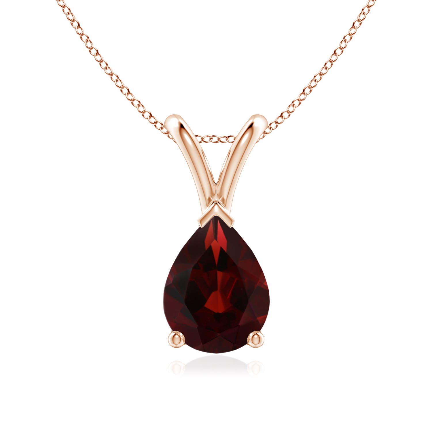 AA - Garnet / 1.3 CT / 14 KT Rose Gold