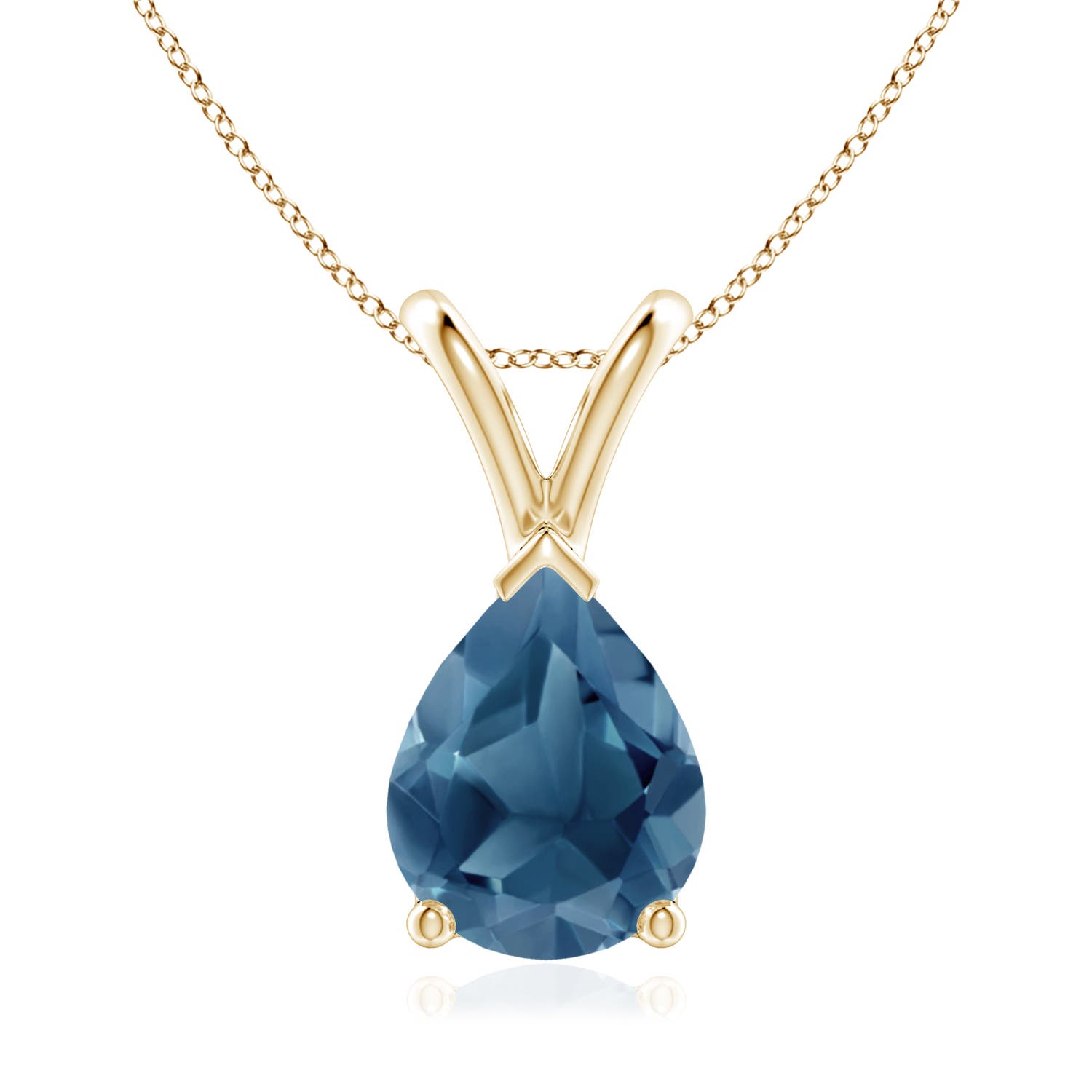 A - London Blue Topaz / 1.9 CT / 14 KT Yellow Gold