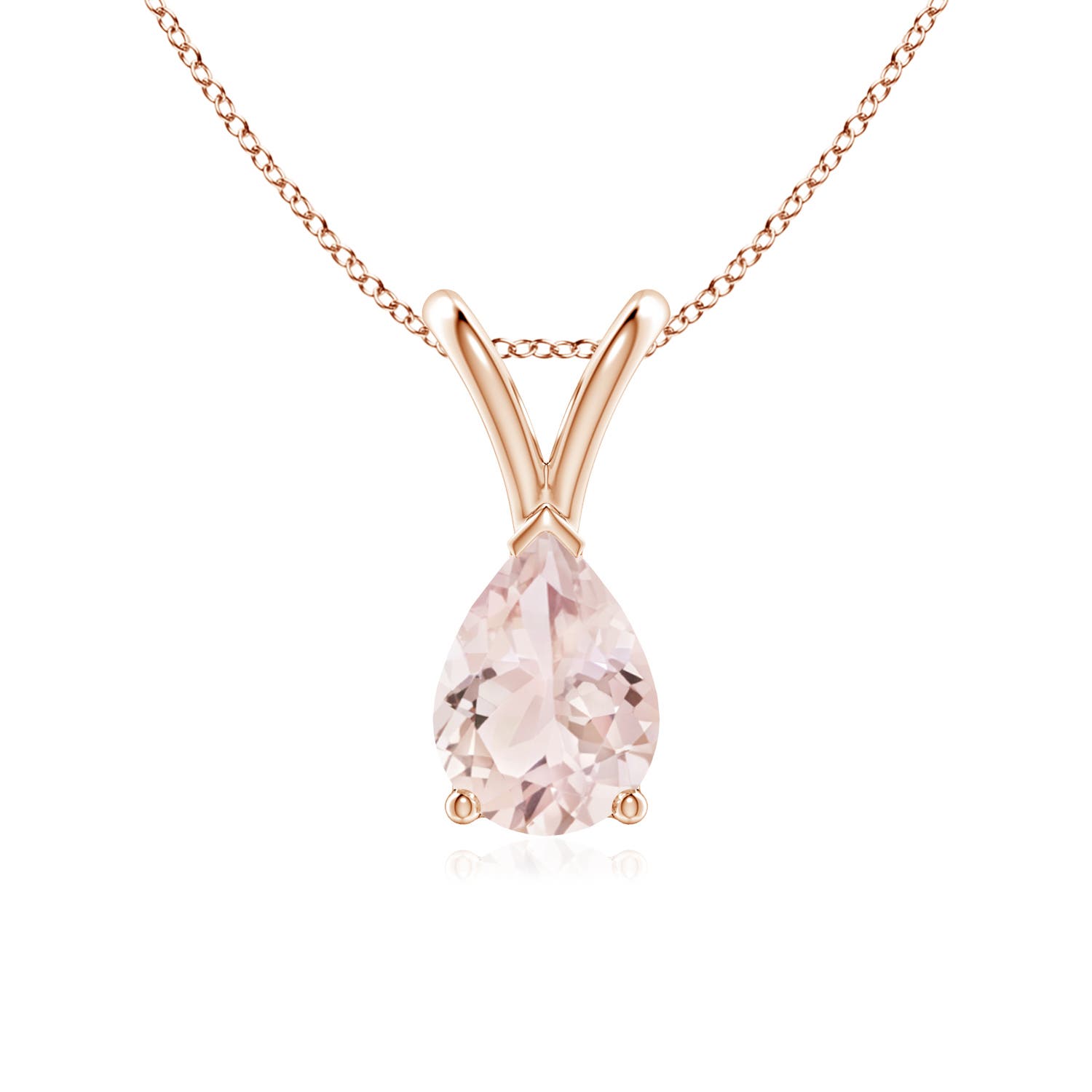 A - Morganite / 0.6 CT / 14 KT Rose Gold