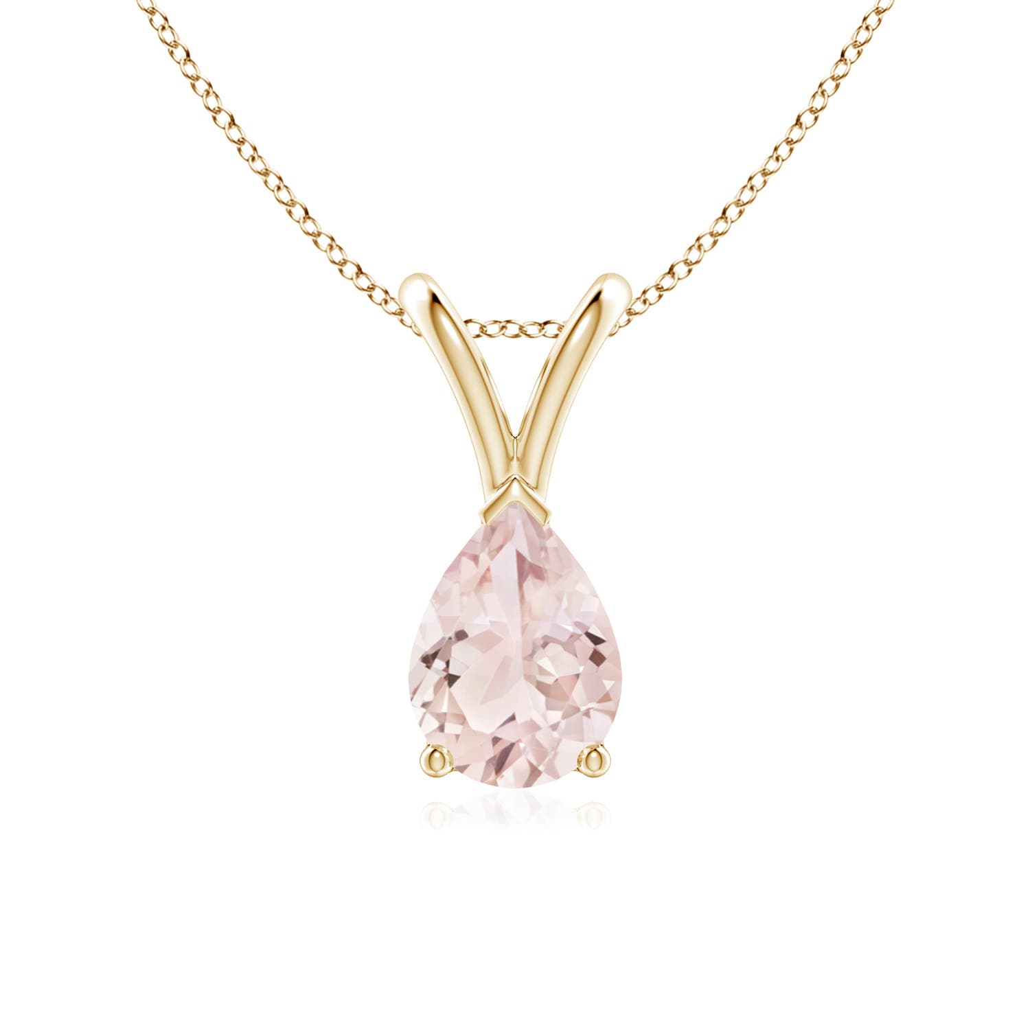 A - Morganite / 0.6 CT / 14 KT Yellow Gold