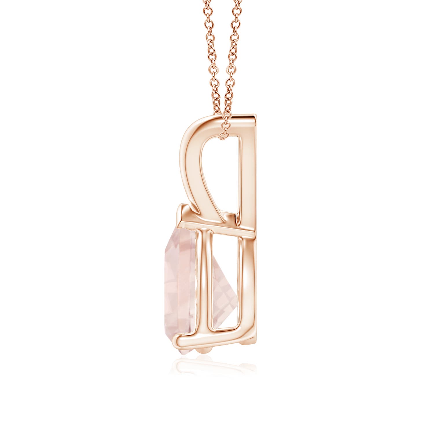 A - Morganite / 0.95 CT / 14 KT Rose Gold