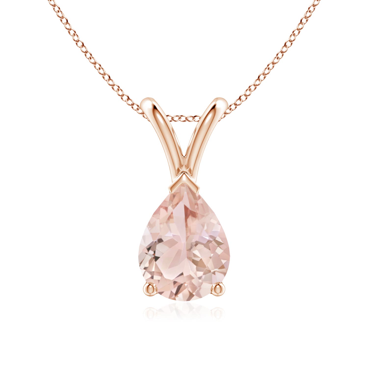 AAA - Morganite / 0.95 CT / 14 KT Rose Gold