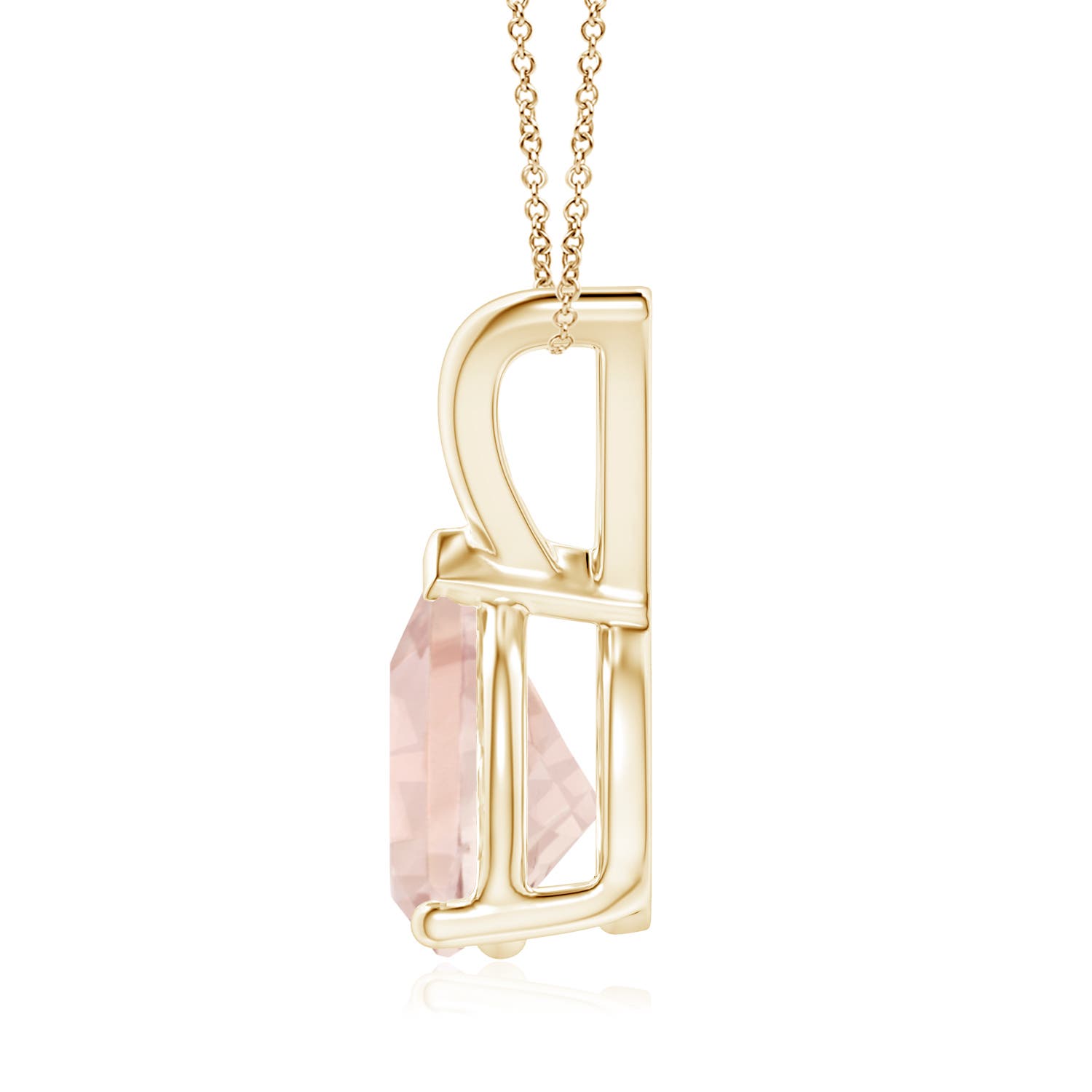 A - Morganite / 1.4 CT / 14 KT Yellow Gold