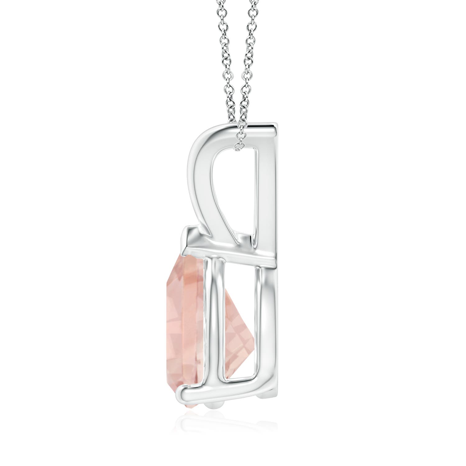 AA - Morganite / 1.4 CT / 14 KT White Gold