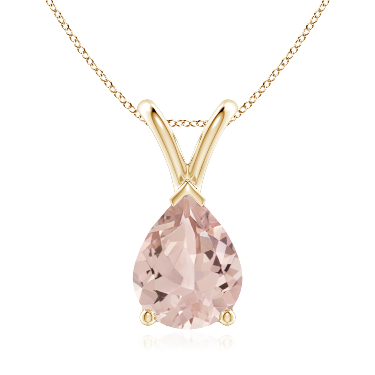 AA - Morganite / 1.4 CT / 14 KT Yellow Gold