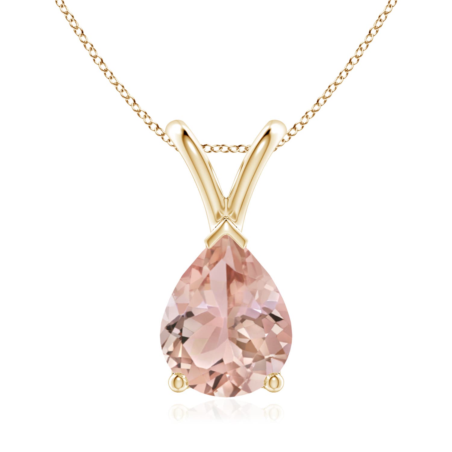 AAA - Morganite / 1.4 CT / 14 KT Yellow Gold