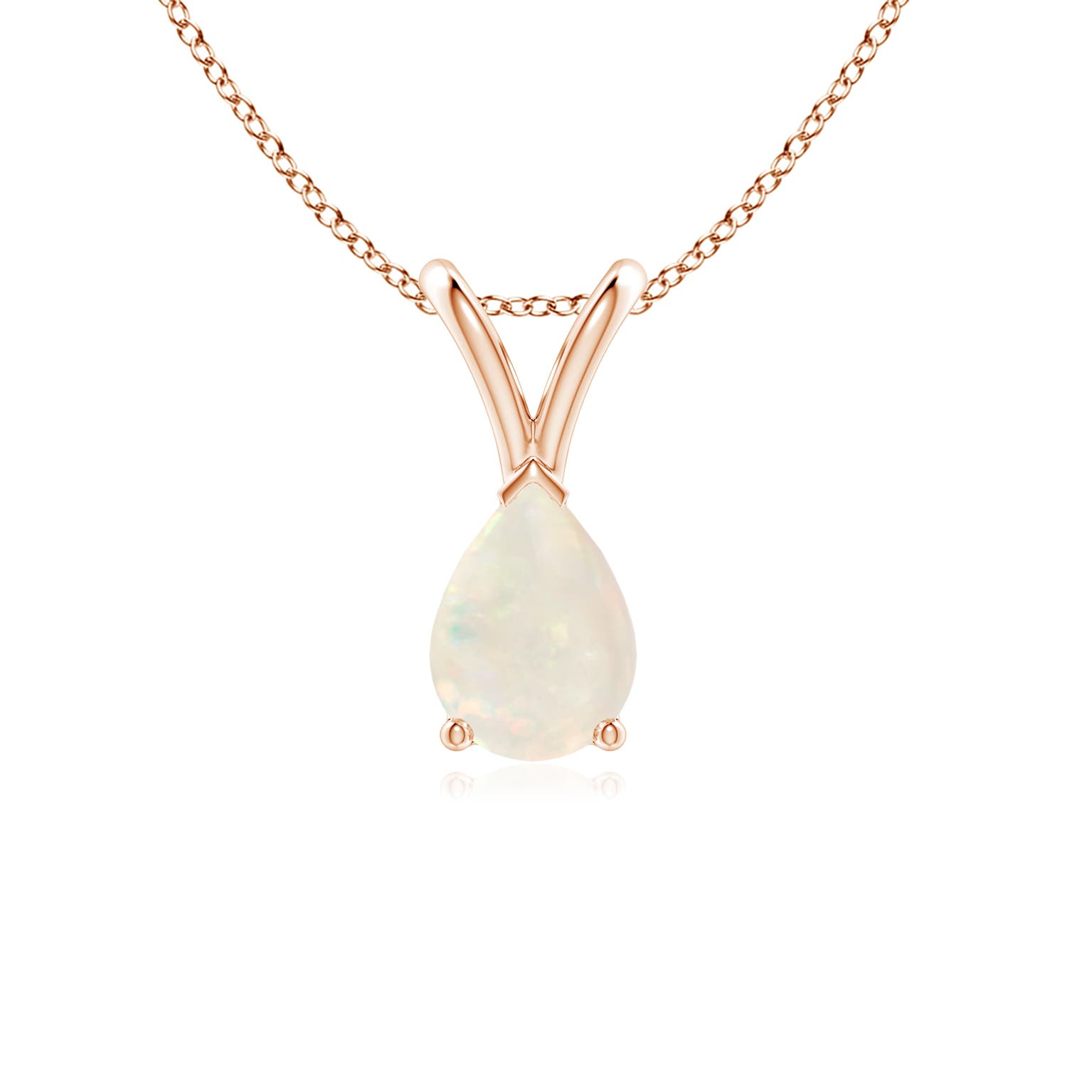 A - Opal / 0.42 CT / 14 KT Rose Gold