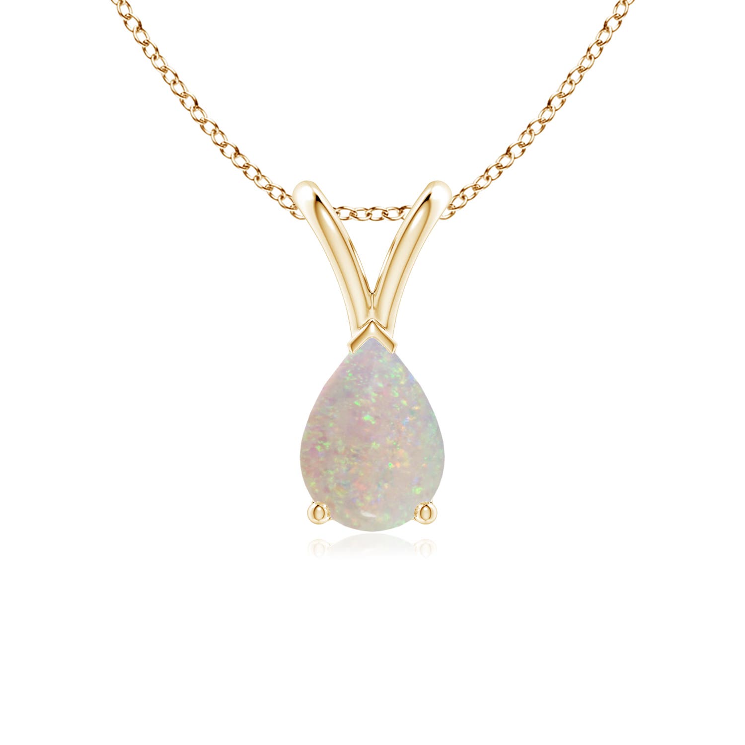 AA - Opal / 0.42 CT / 14 KT Yellow Gold