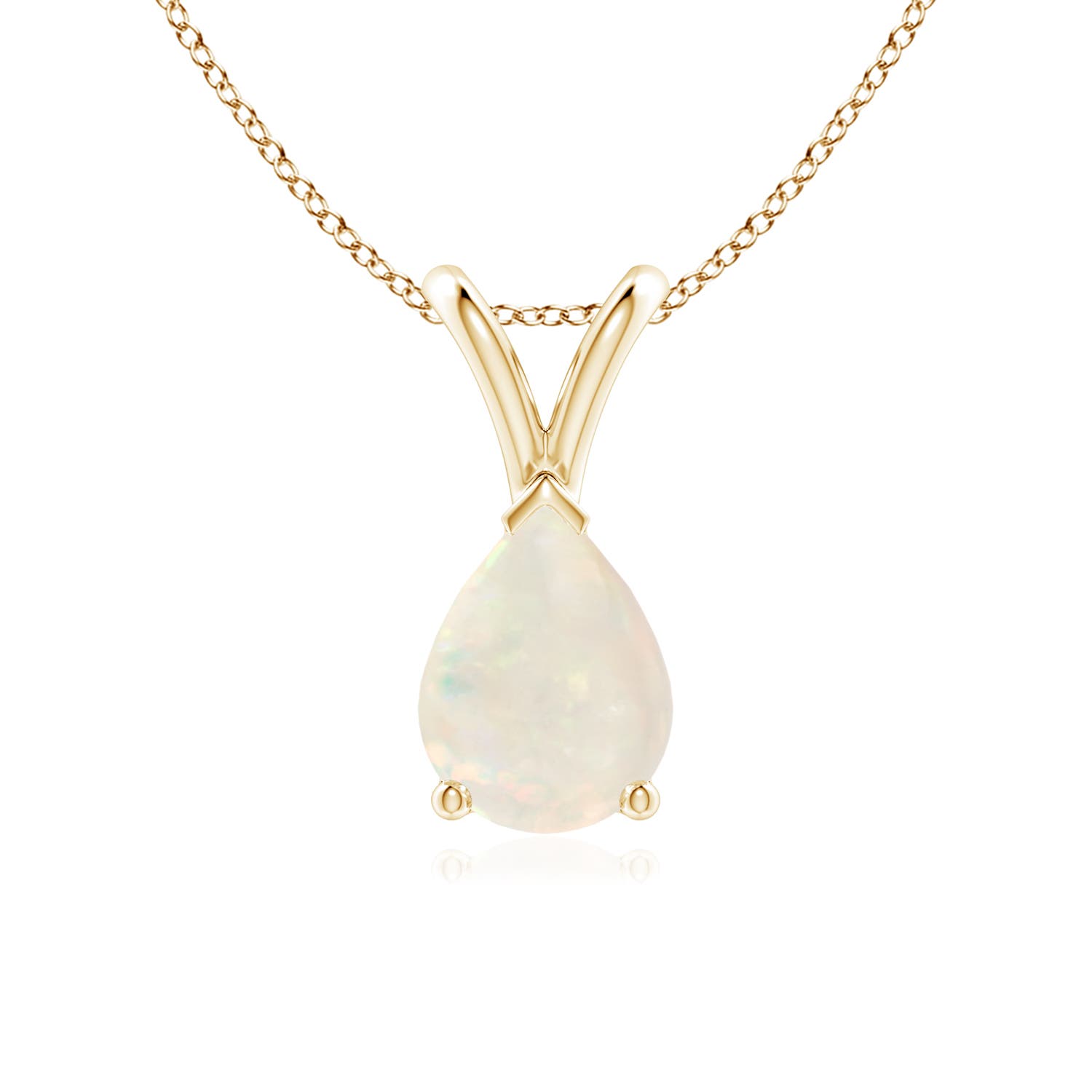 A - Opal / 0.7 CT / 14 KT Yellow Gold