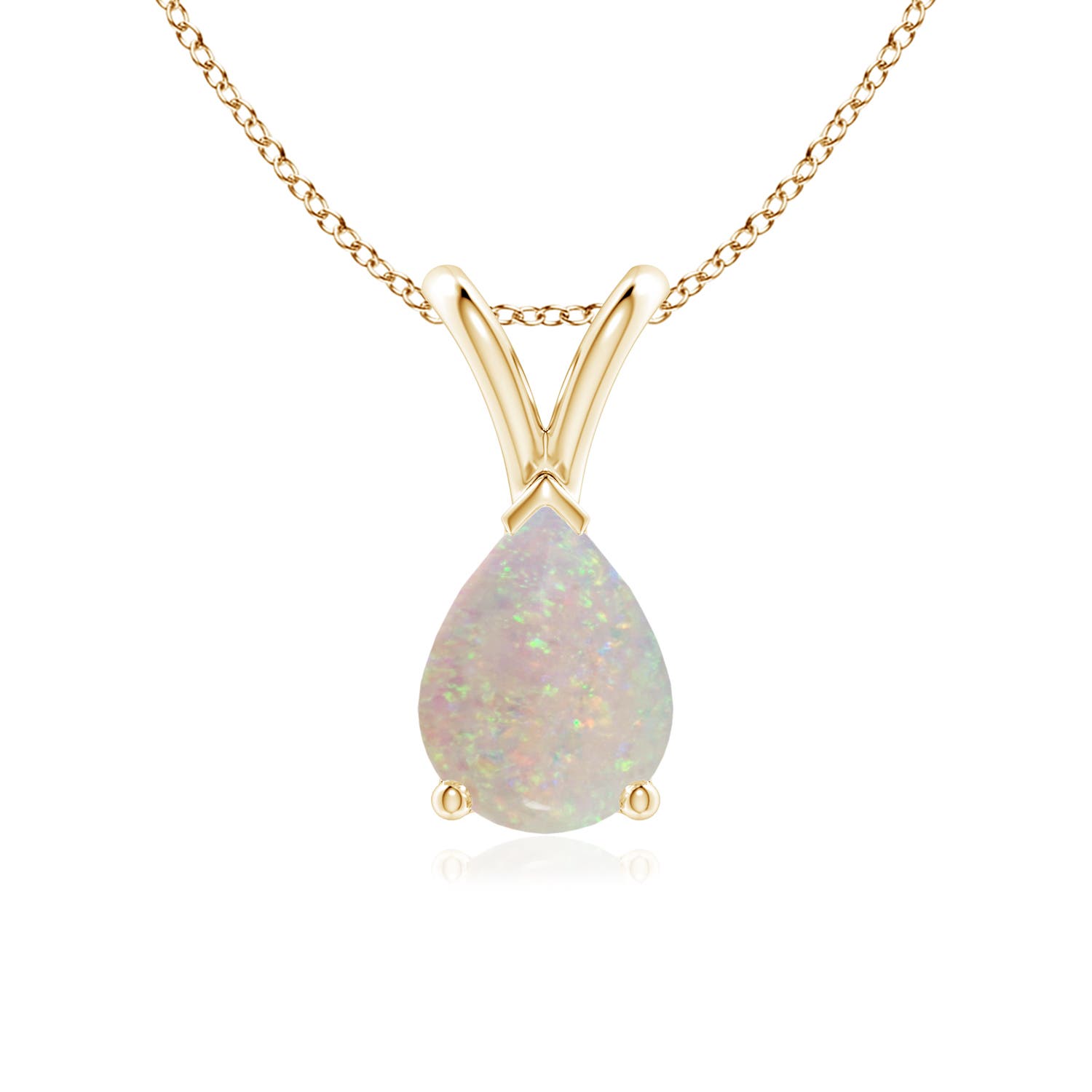 AA - Opal / 0.7 CT / 14 KT Yellow Gold