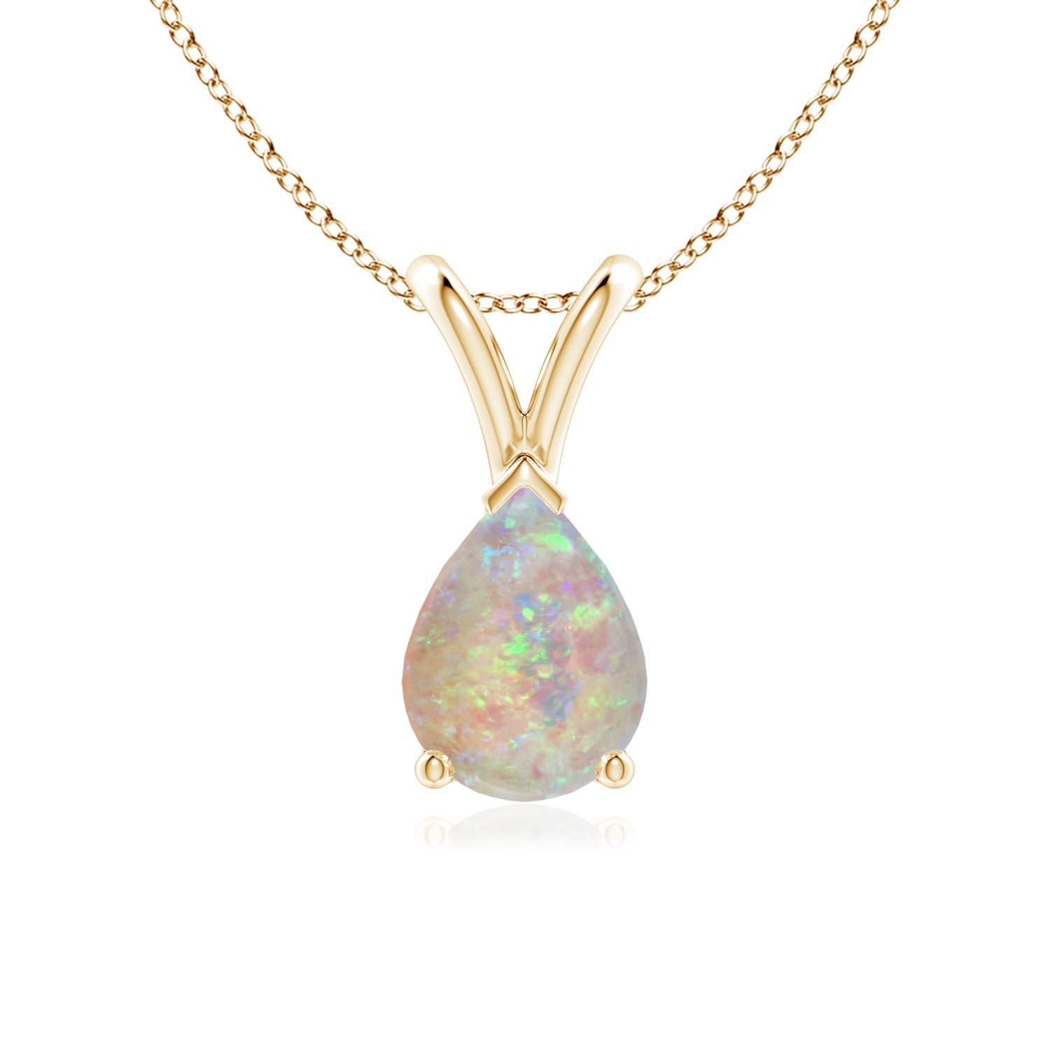 AAAA - Opal / 0.7 CT / 14 KT Yellow Gold