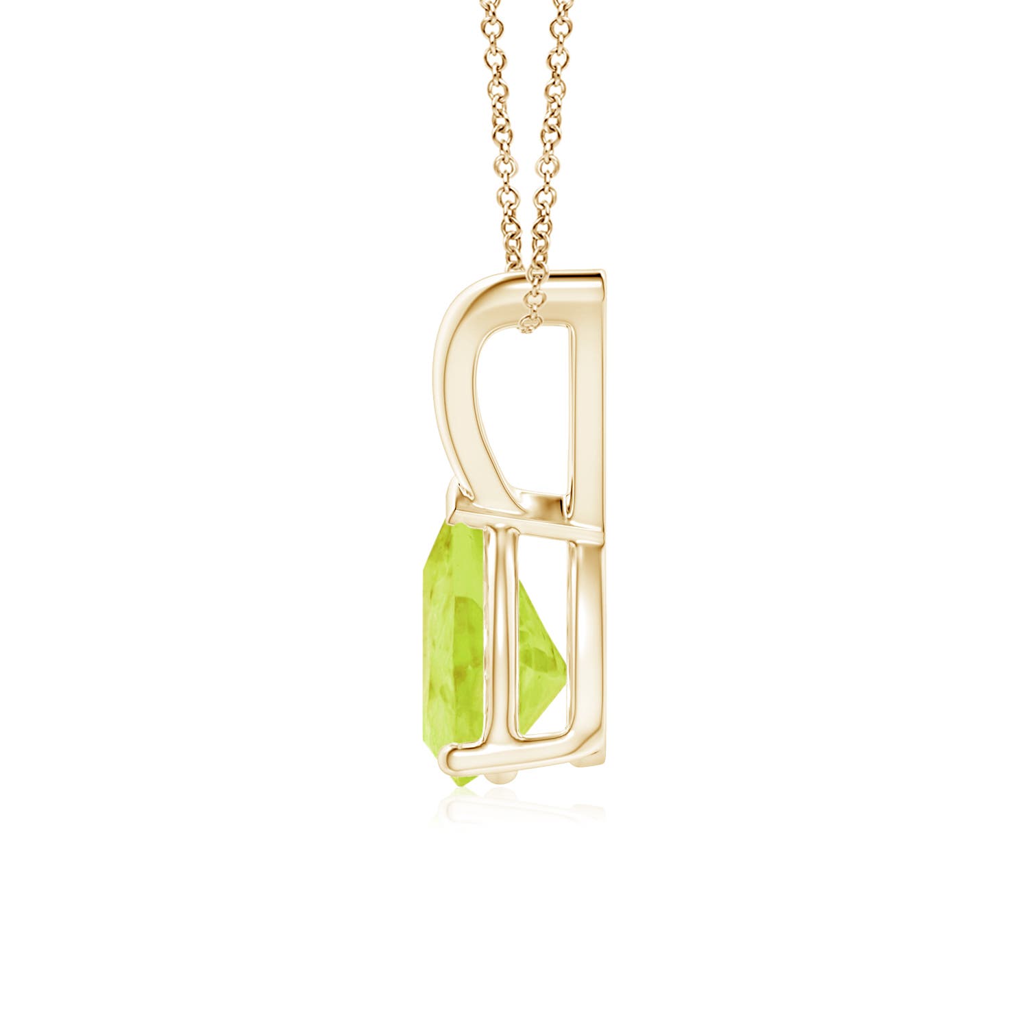 A - Peridot / 0.7 CT / 14 KT Yellow Gold