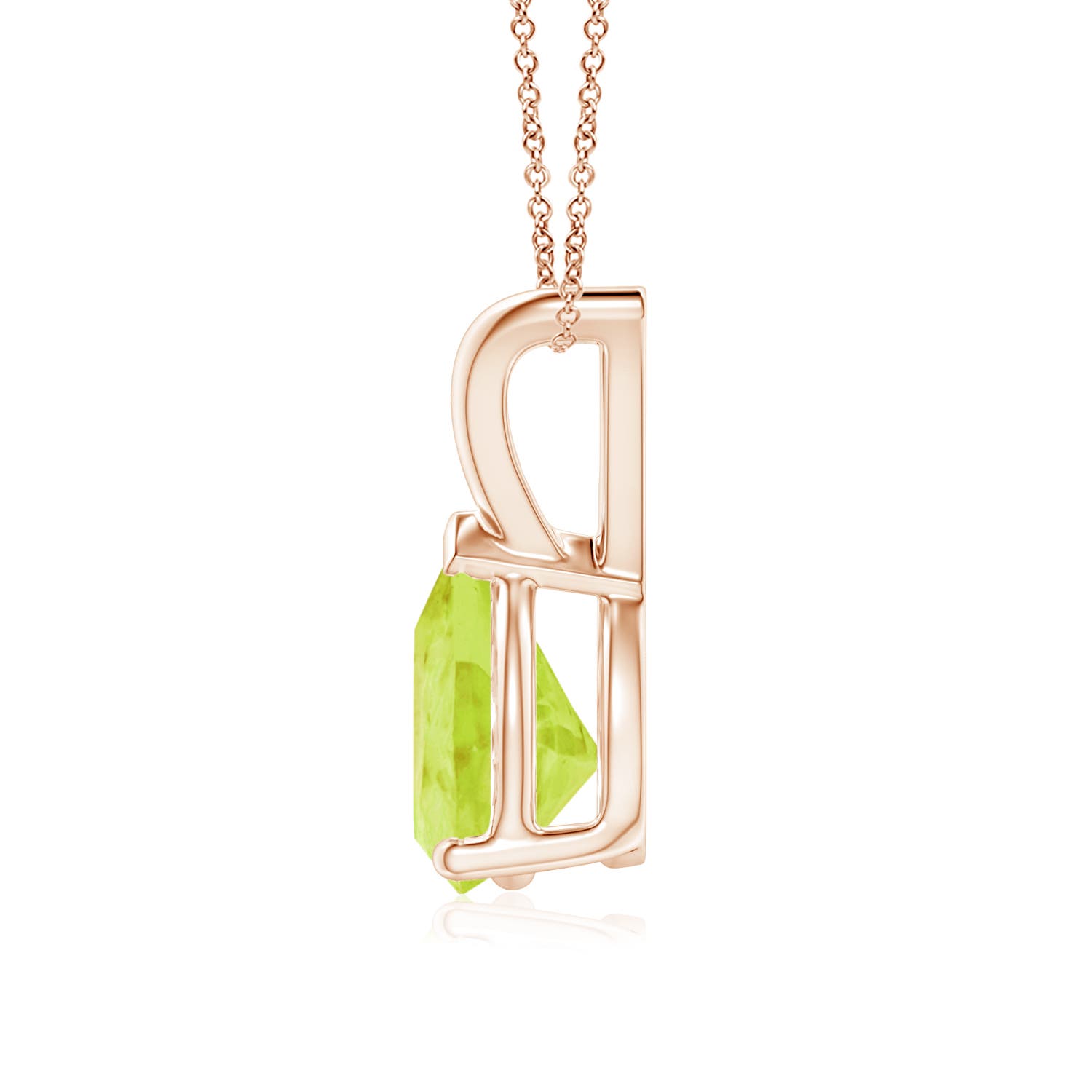 A - Peridot / 1.1 CT / 14 KT Rose Gold