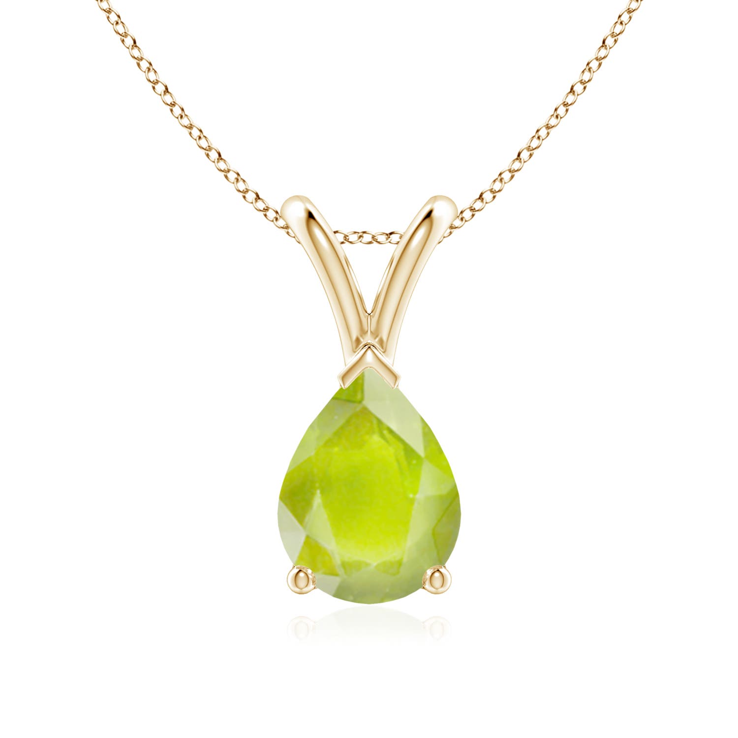 A - Peridot / 1.1 CT / 14 KT Yellow Gold