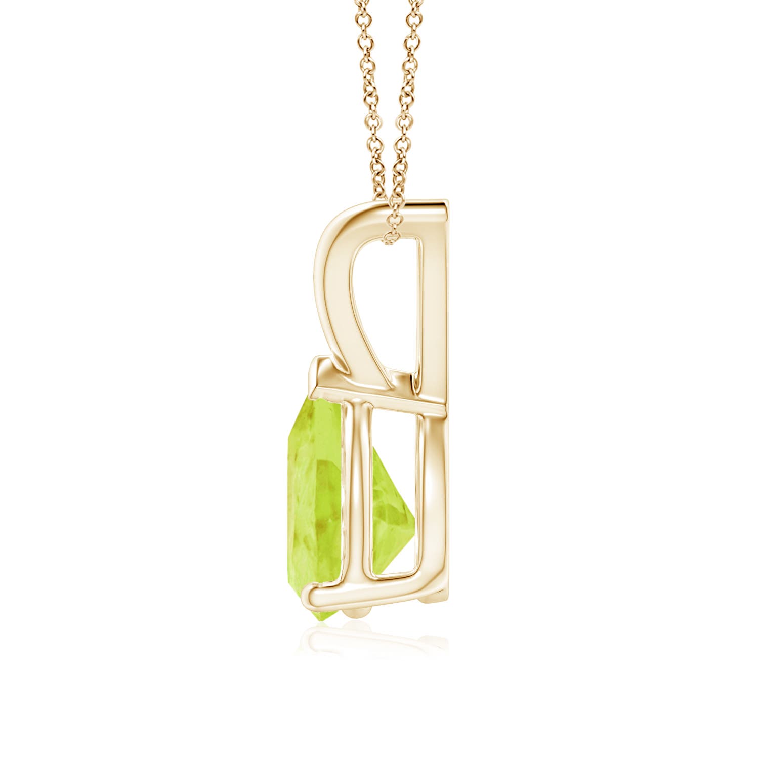 A - Peridot / 1.1 CT / 14 KT Yellow Gold