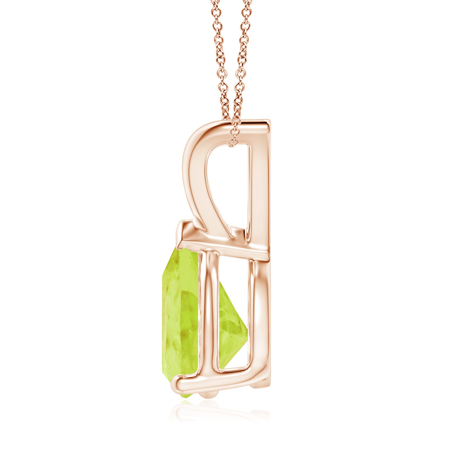 A - Peridot / 1.6 CT / 14 KT Rose Gold