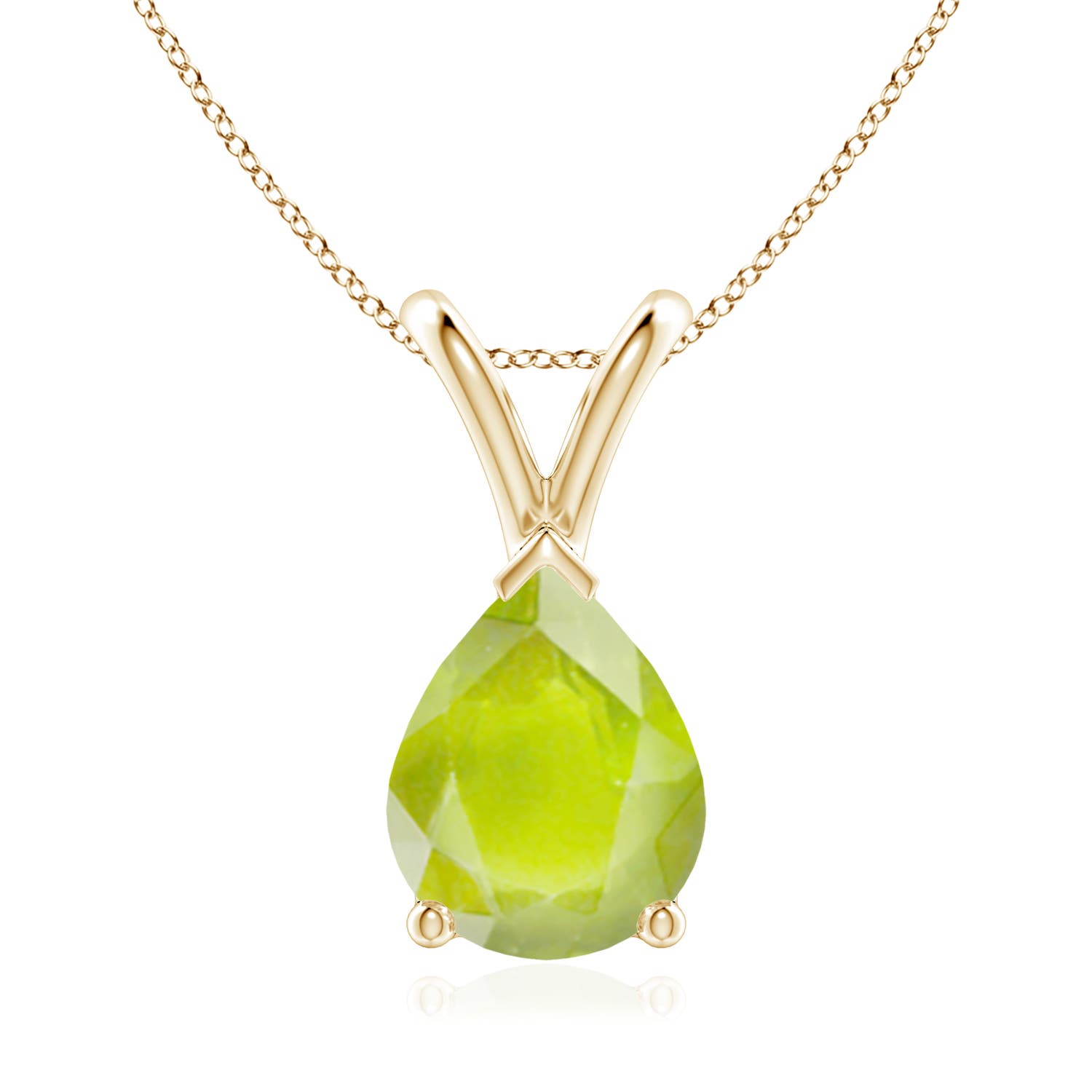 A - Peridot / 1.6 CT / 14 KT Yellow Gold