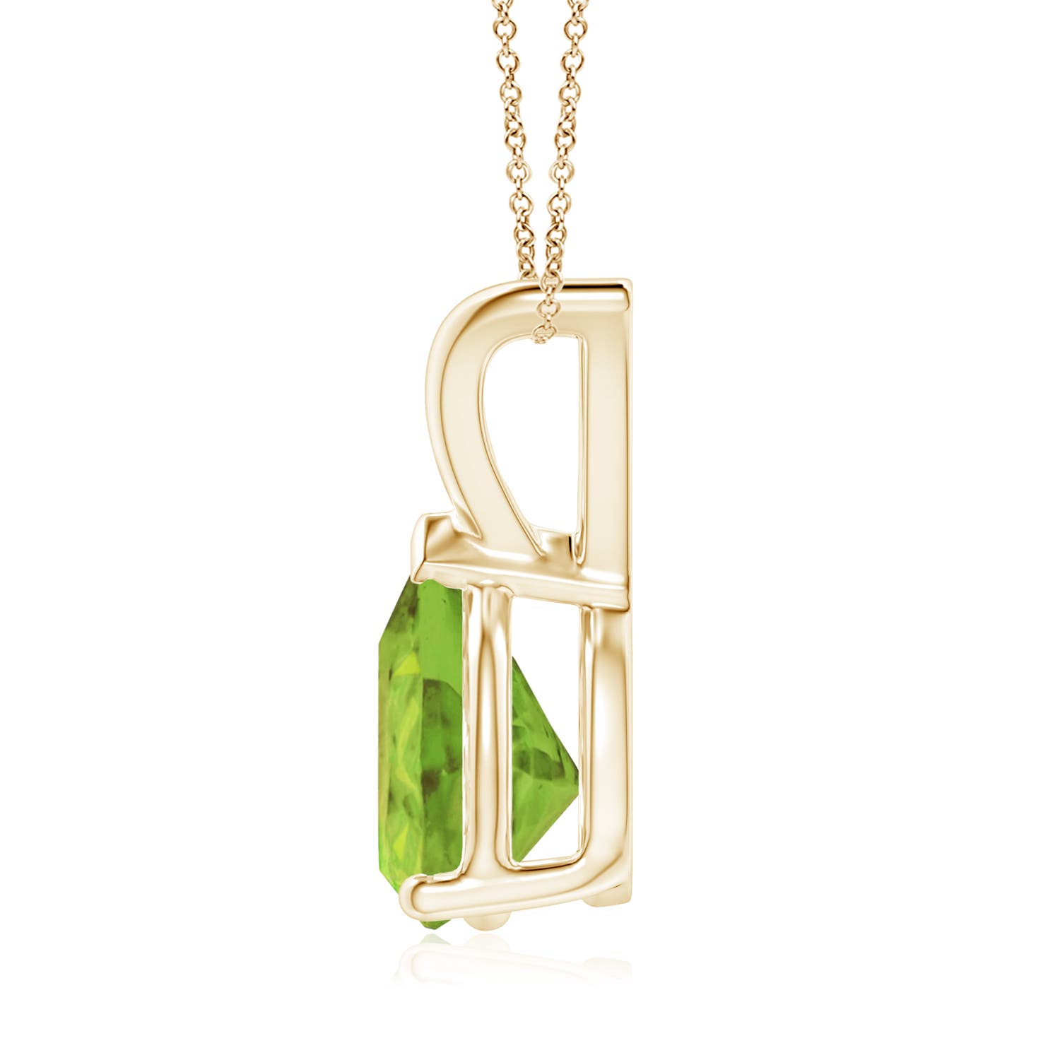 AA - Peridot / 1.6 CT / 14 KT Yellow Gold