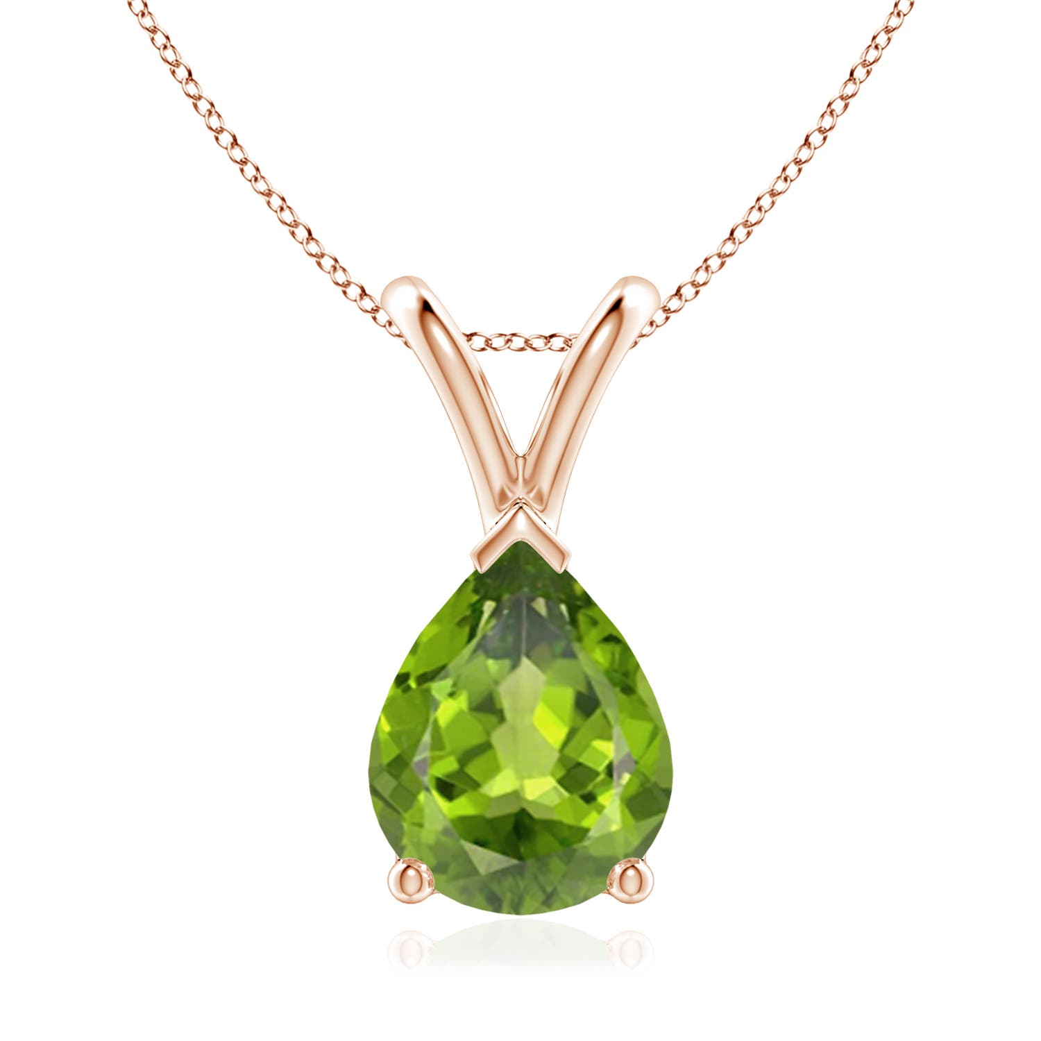 AAA - Peridot / 1.6 CT / 14 KT Rose Gold