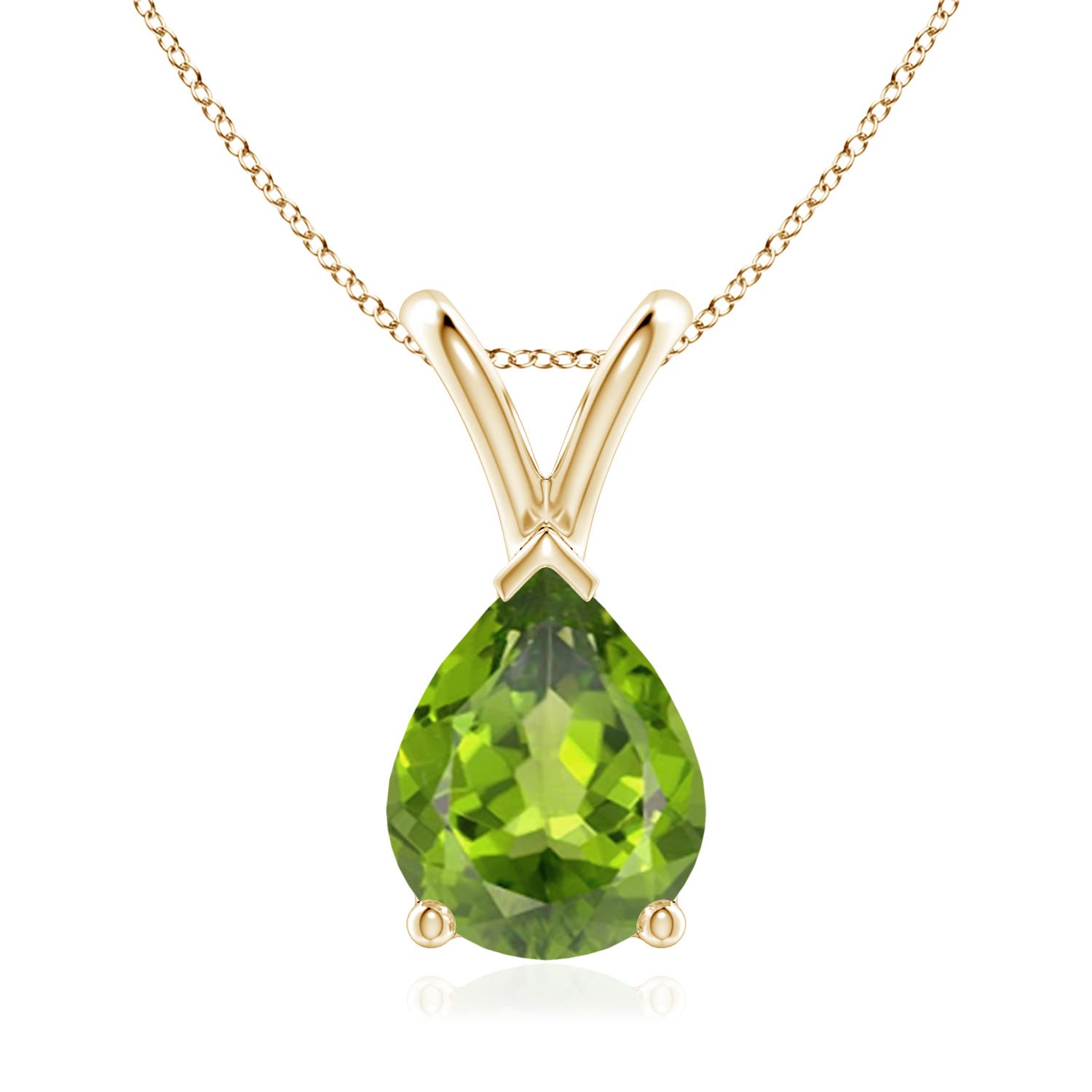 AAA - Peridot / 1.6 CT / 14 KT Yellow Gold