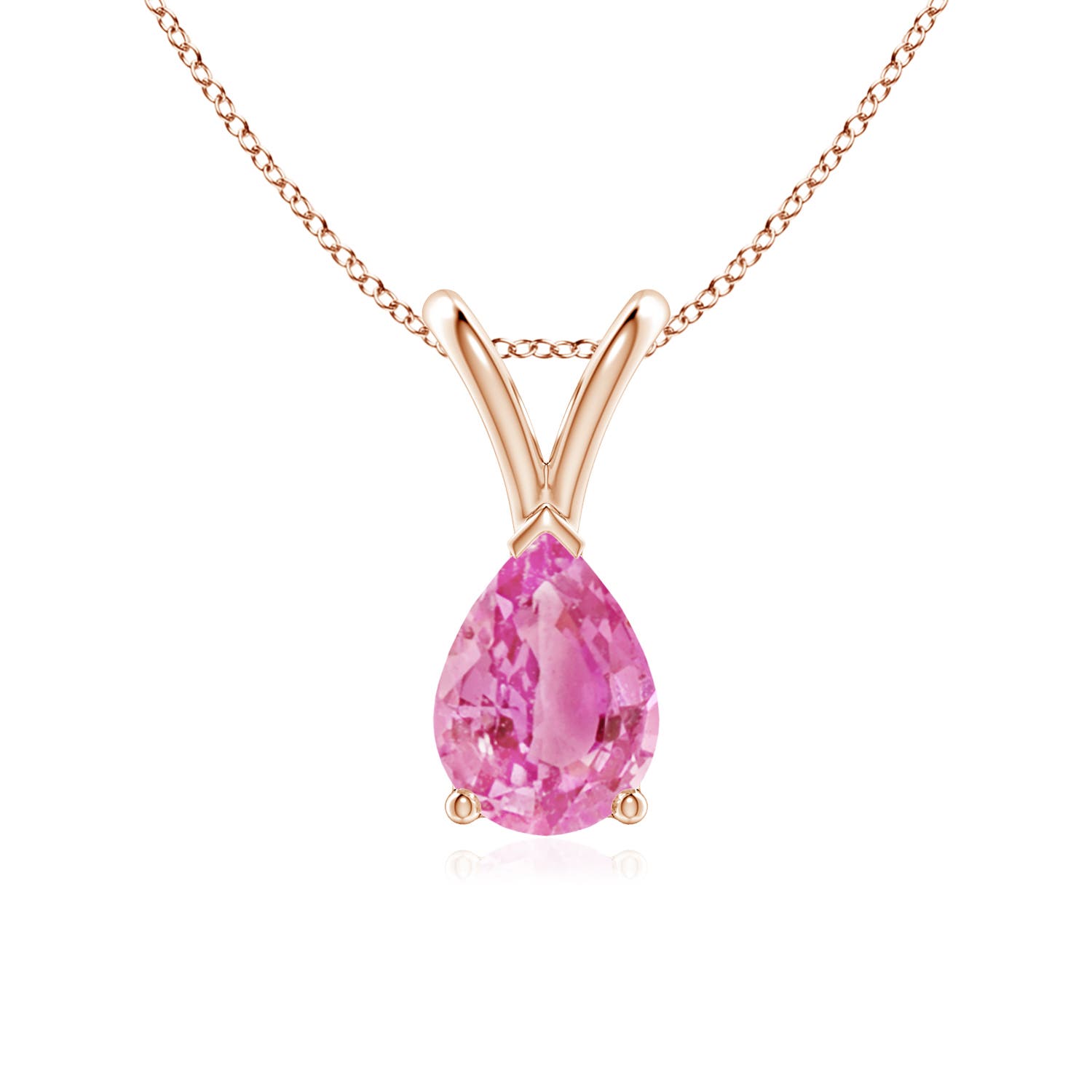 AA - Pink Sapphire / 0.75 CT / 14 KT Rose Gold