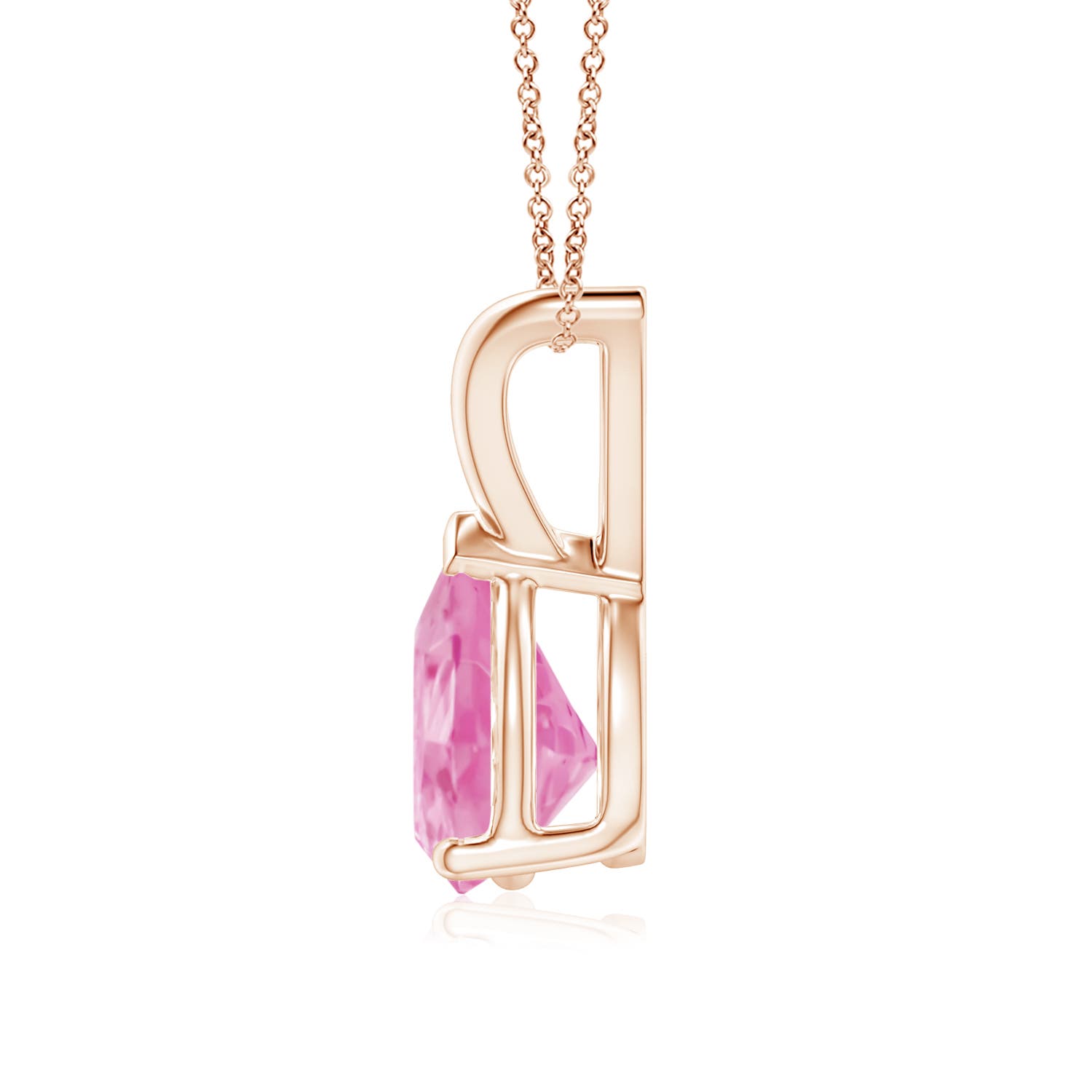 A - Pink Sapphire / 1.25 CT / 14 KT Rose Gold