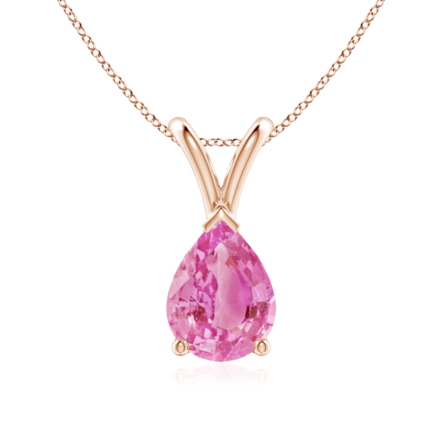 AA - Pink Sapphire / 1.25 CT / 14 KT Rose Gold