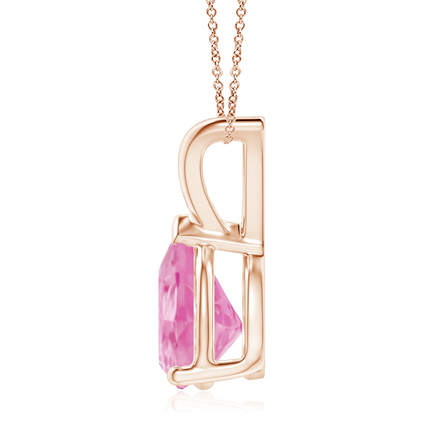 A - Pink Sapphire / 1.9 CT / 14 KT Rose Gold