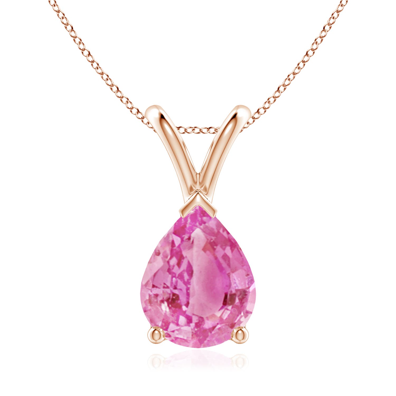 AA - Pink Sapphire / 1.9 CT / 14 KT Rose Gold