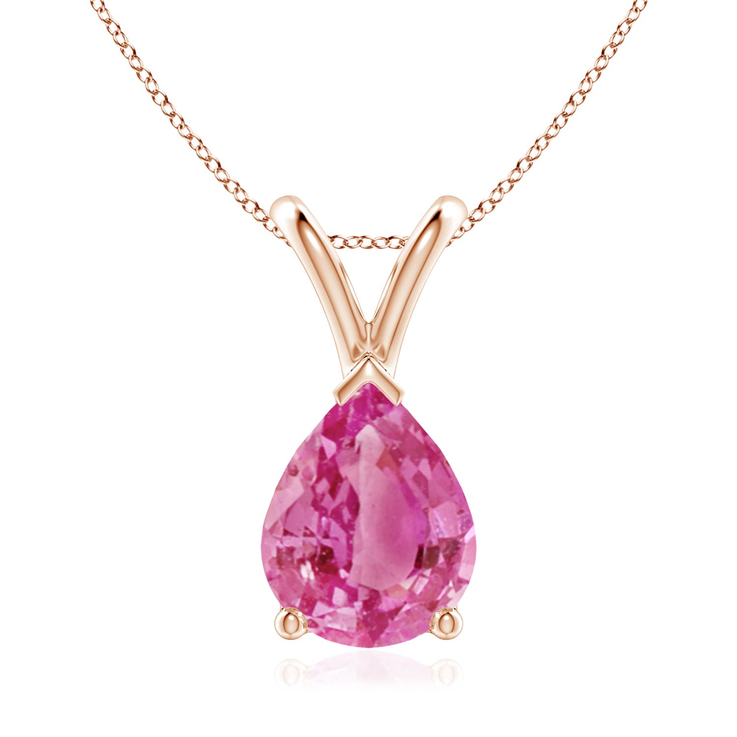 AAA - Pink Sapphire / 1.9 CT / 14 KT Rose Gold