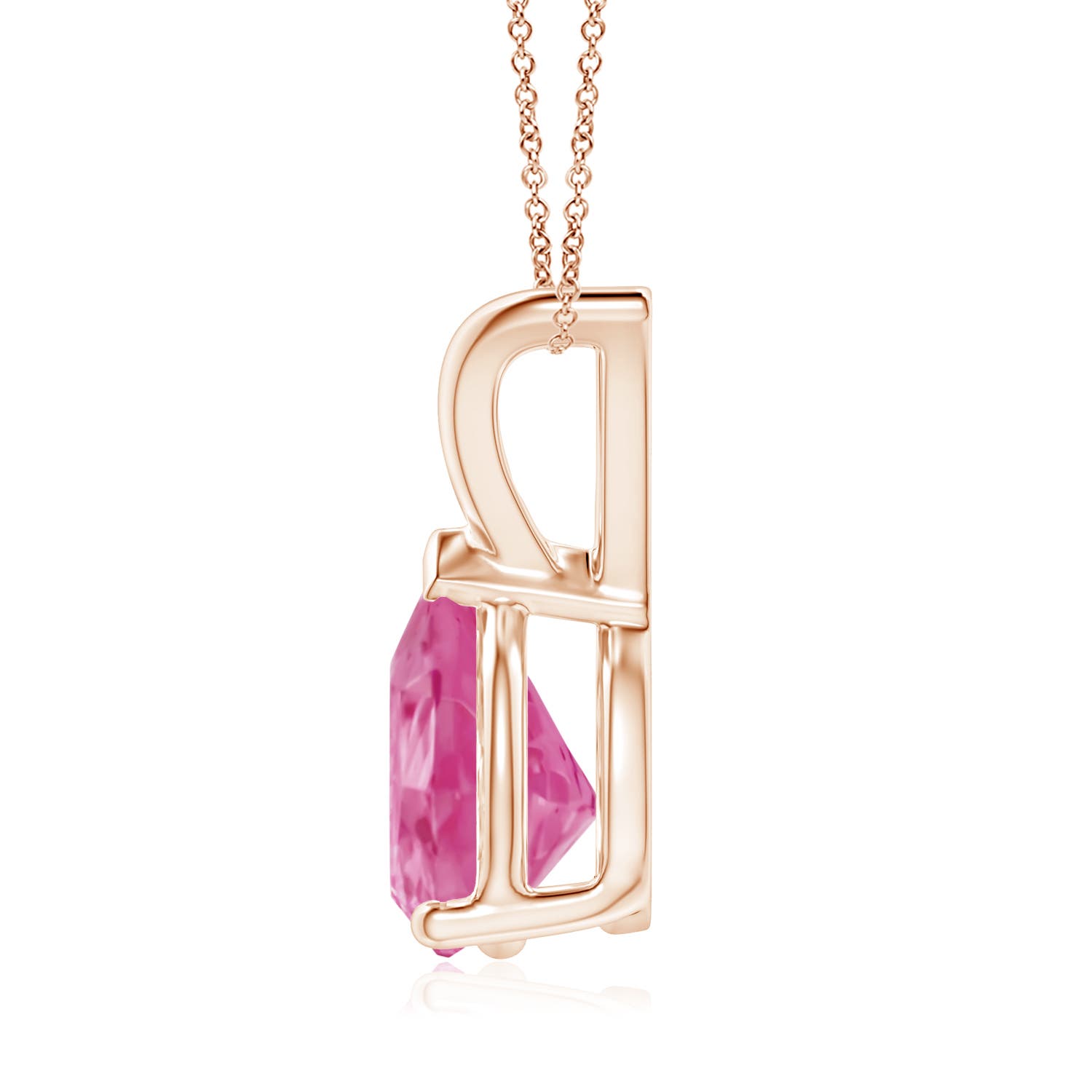 AAA - Pink Sapphire / 1.9 CT / 14 KT Rose Gold