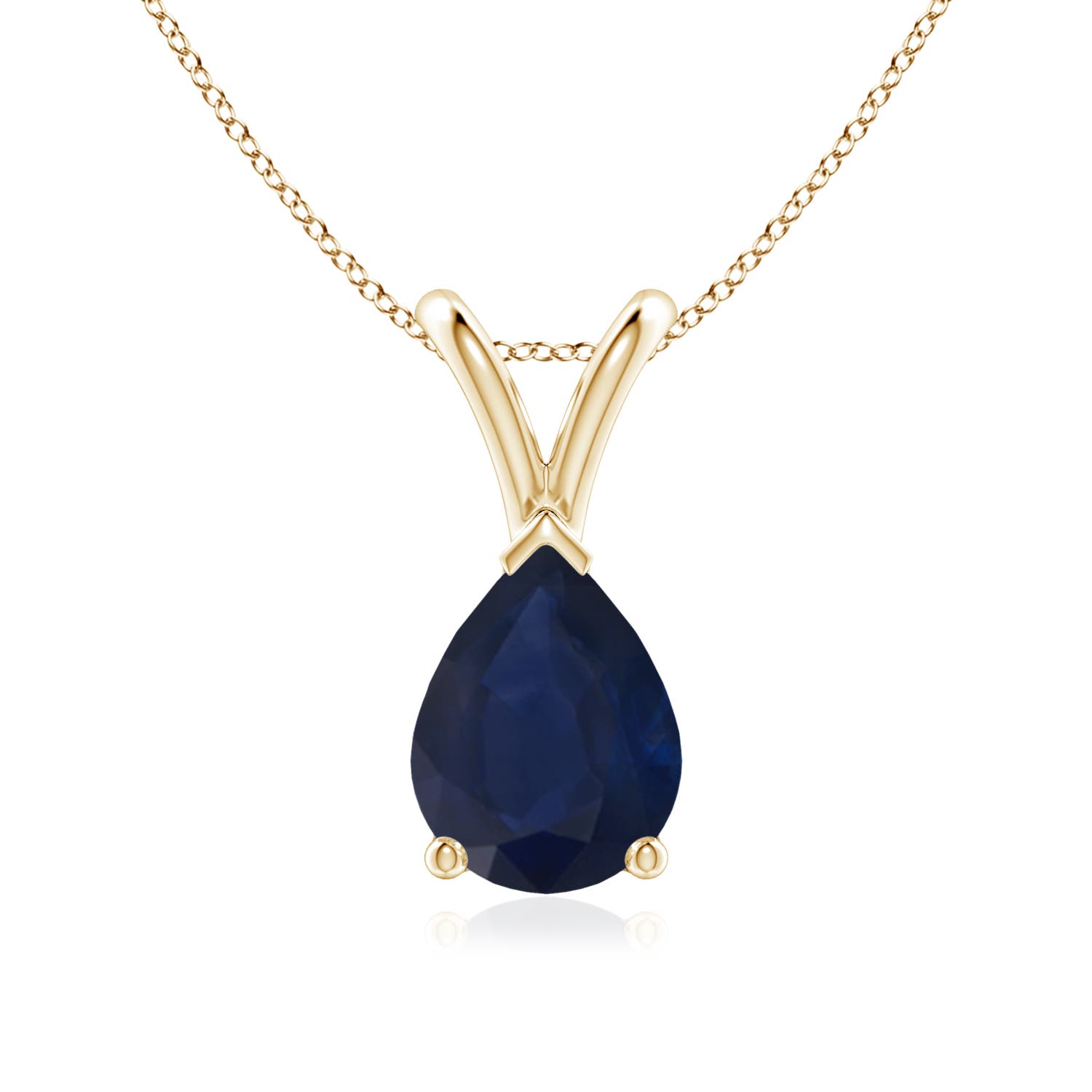 A - Blue Sapphire / 1.15 CT / 14 KT Yellow Gold