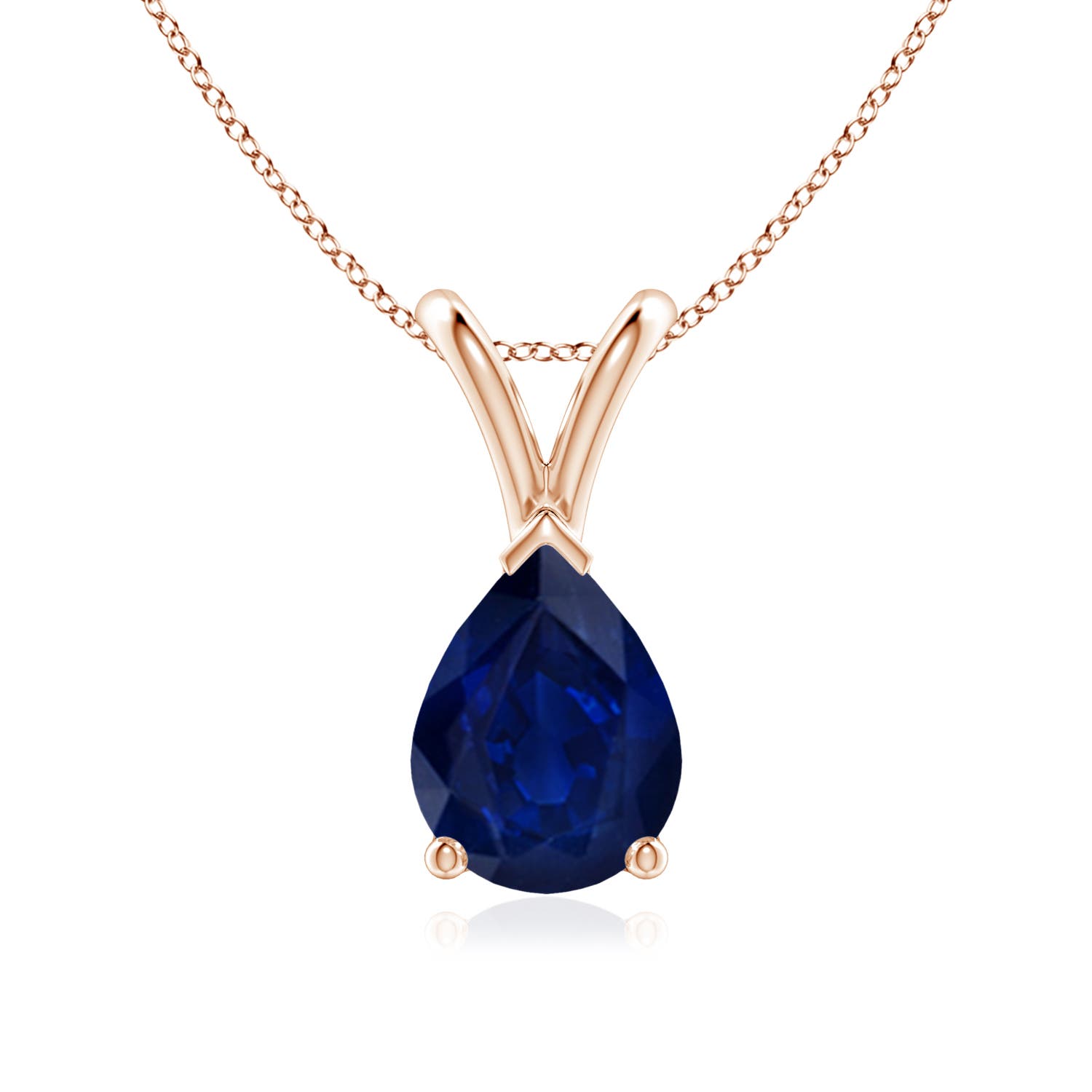 AA - Blue Sapphire / 1.15 CT / 14 KT Rose Gold