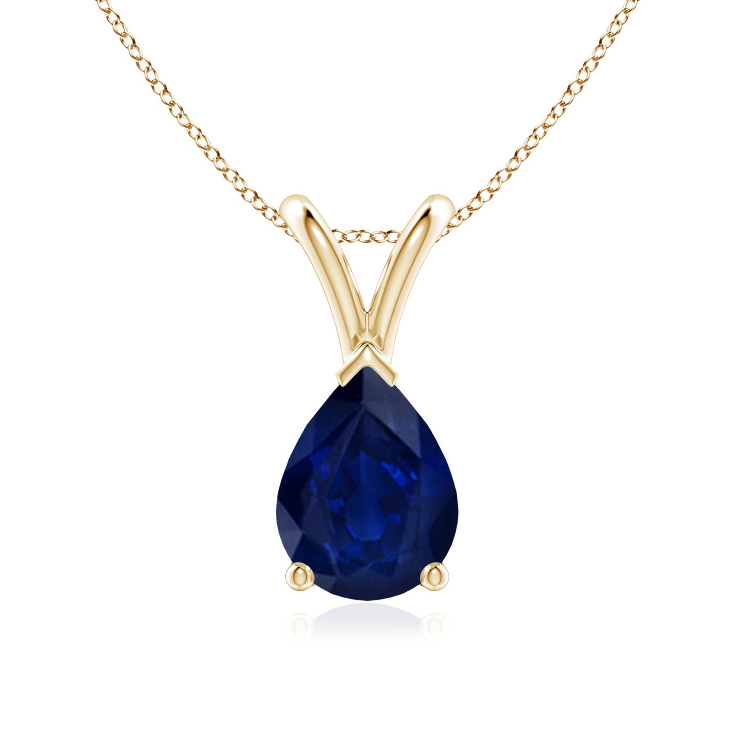 AA - Blue Sapphire / 1.15 CT / 14 KT Yellow Gold