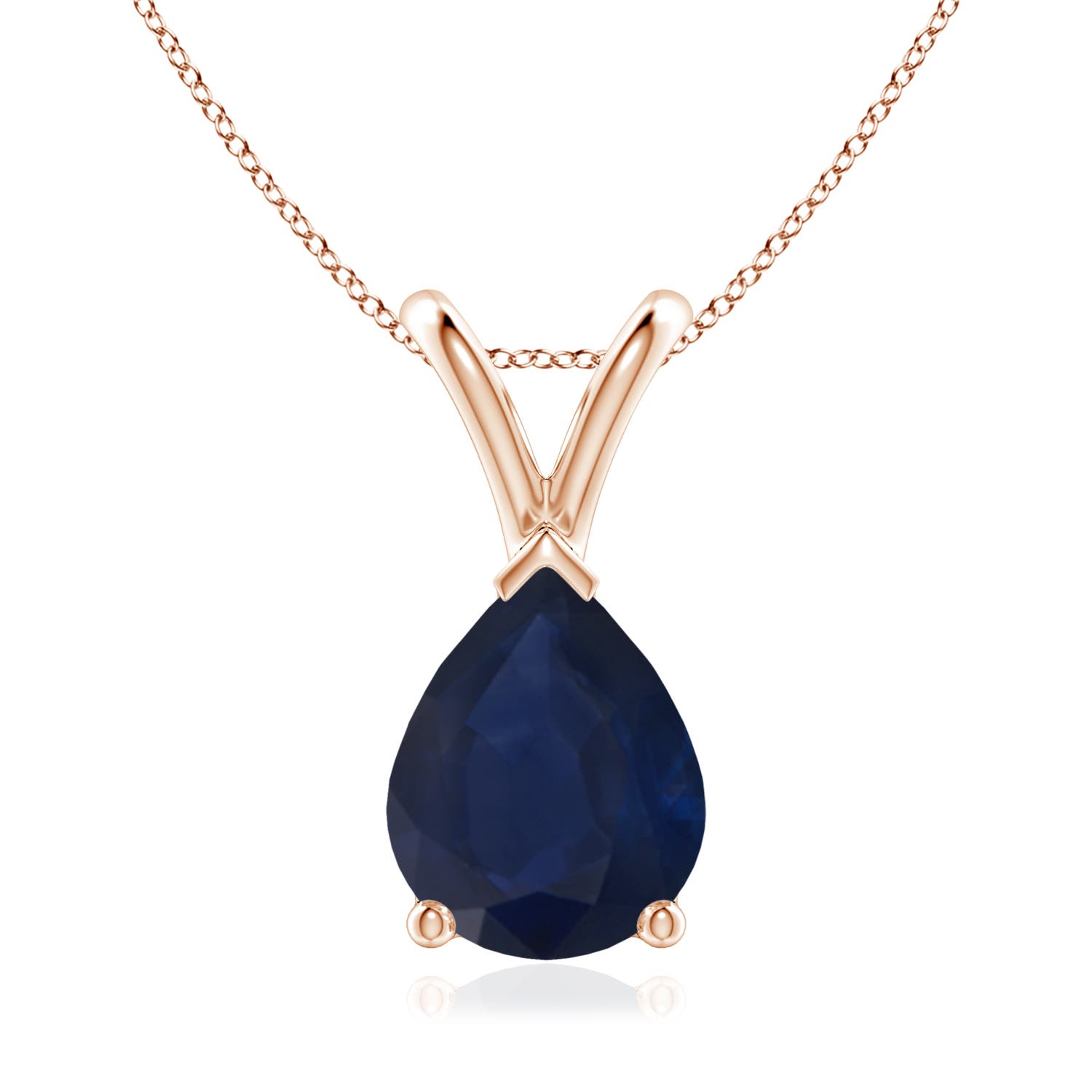 A - Blue Sapphire / 1.75 CT / 14 KT Rose Gold