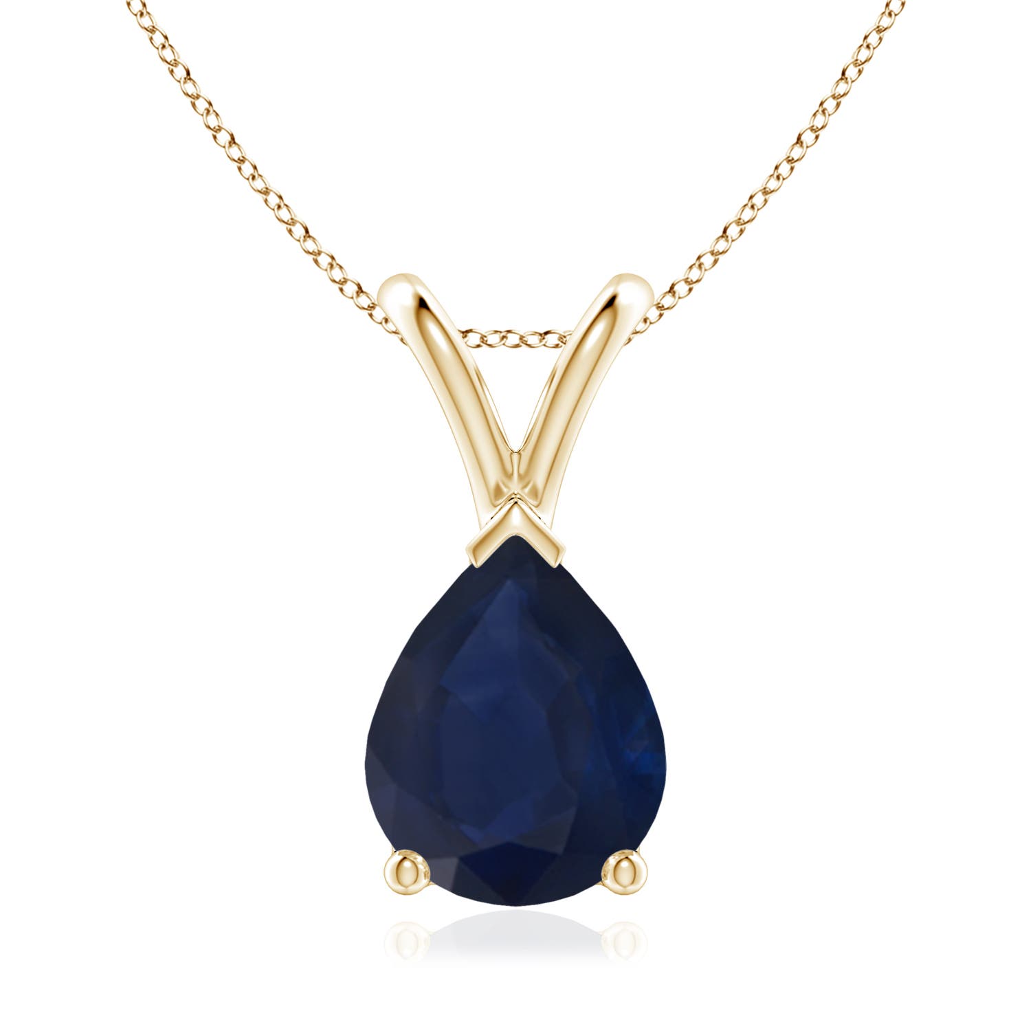 A - Blue Sapphire / 1.75 CT / 14 KT Yellow Gold