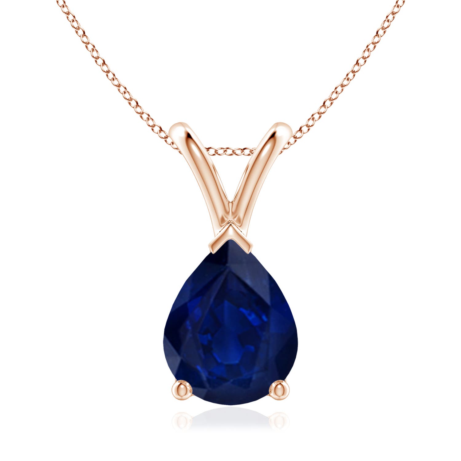 AA - Blue Sapphire / 1.75 CT / 14 KT Rose Gold