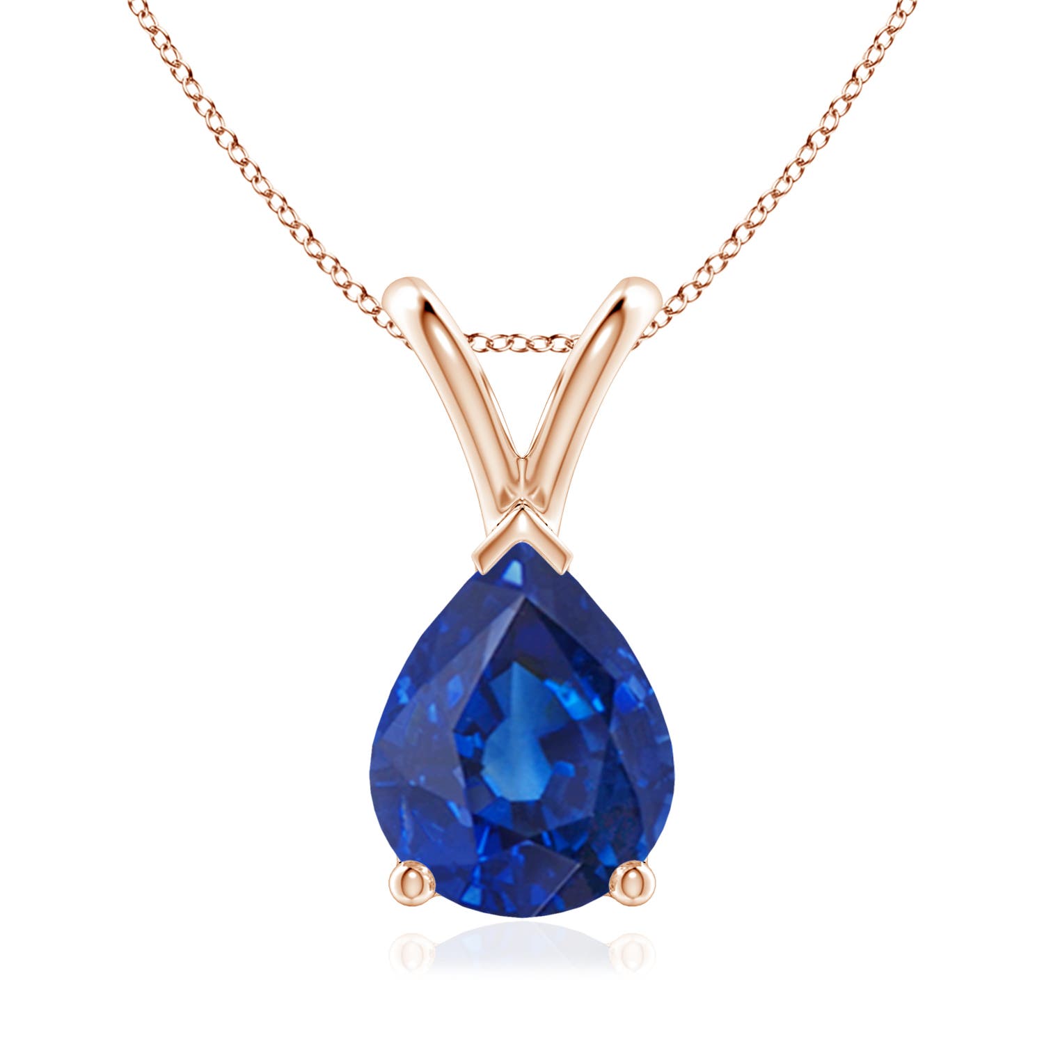 AAA - Blue Sapphire / 1.75 CT / 14 KT Rose Gold